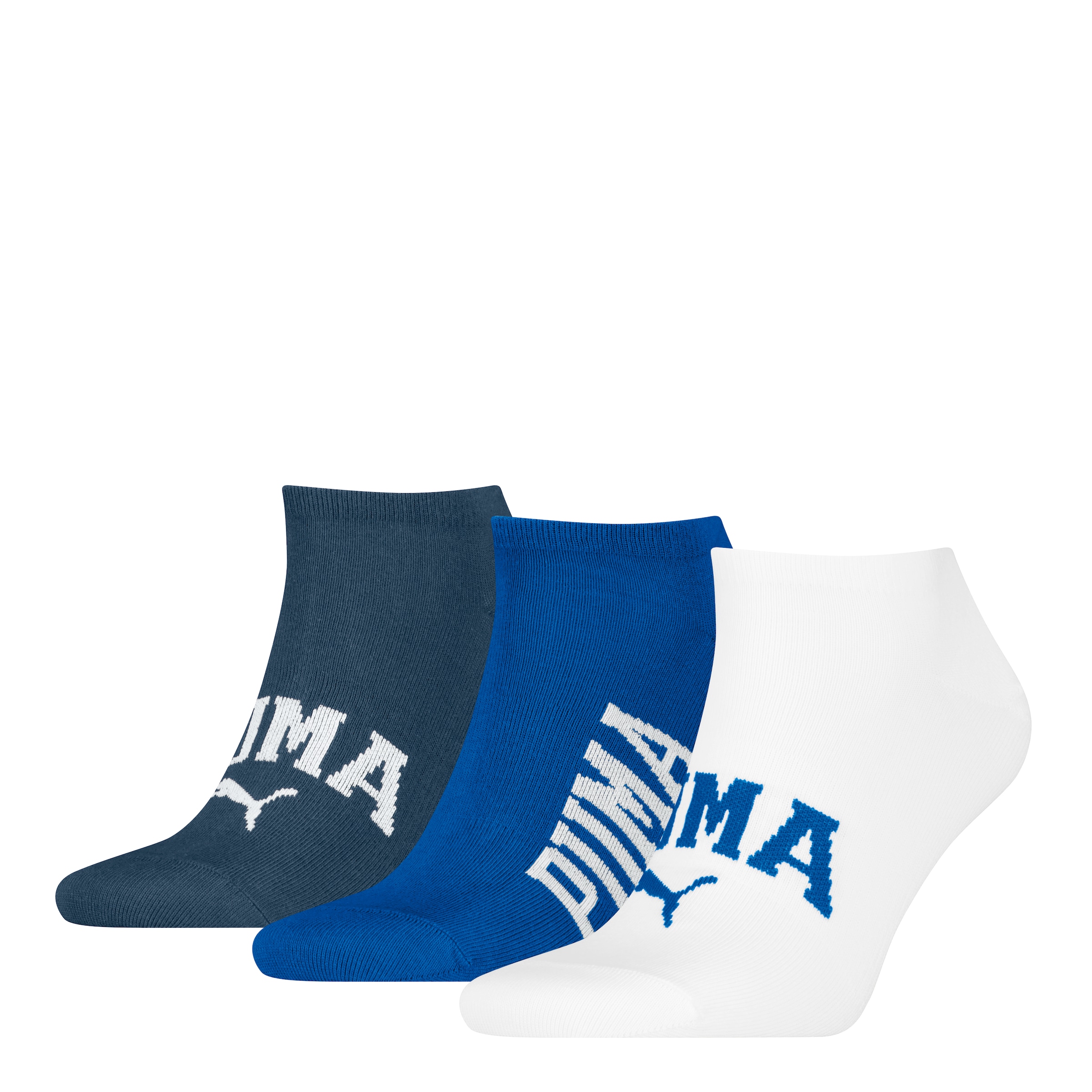 PUMA Sneakersocken, (3 Paar, 3er Pack), mit verstärkter Ferse und Zehenbereich