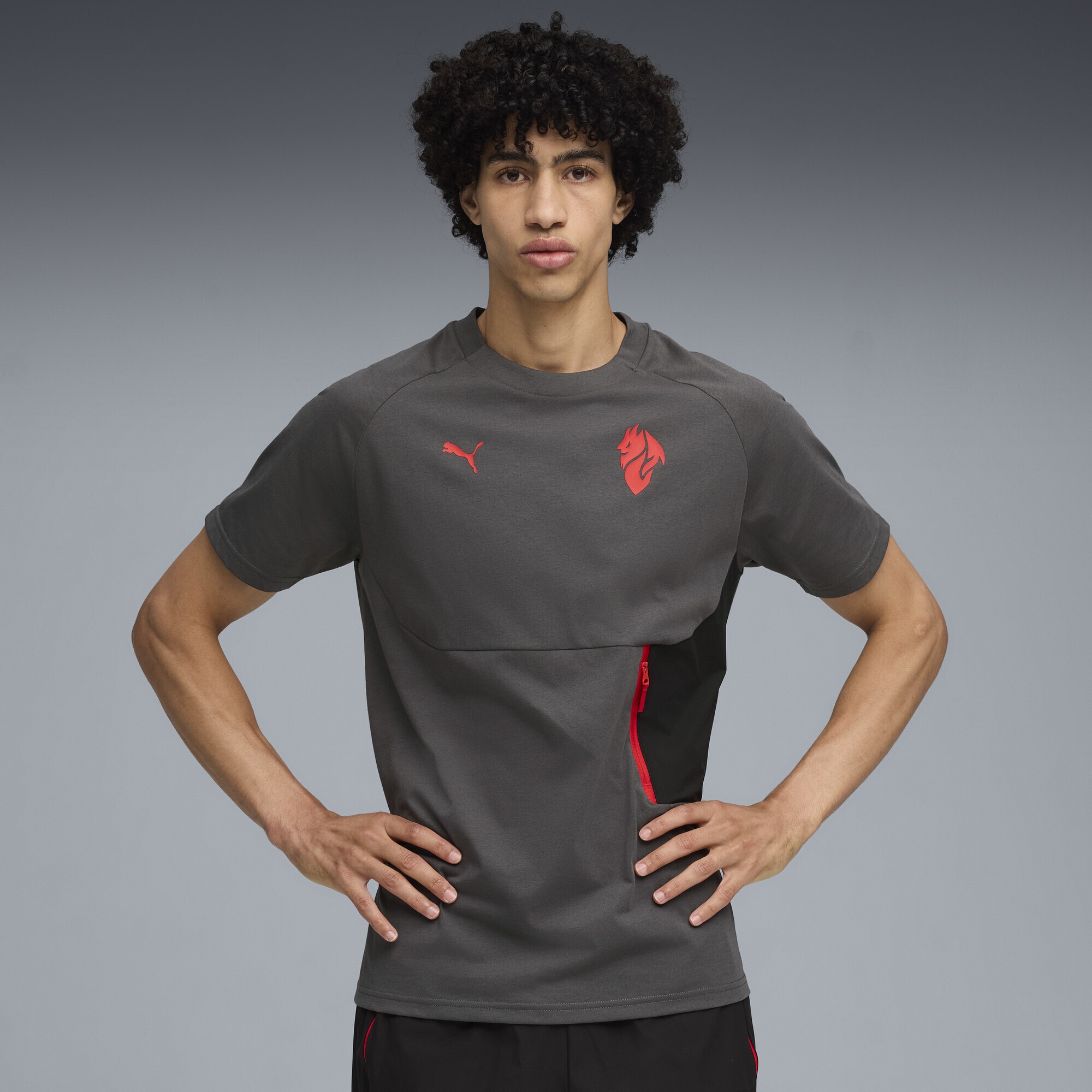 PUMA T-Shirt »AC Milan PUMATECH T-Shirt mit Tasche Herren«