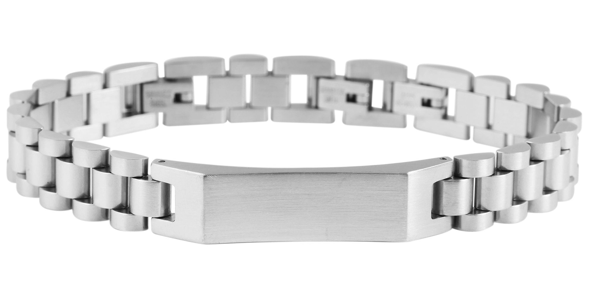 ADELIA ́S Damen Gliederarmband "Armband – Gliederarmband aus Edelstahl 19 cm", 19cm, Edelstahl, silber, Edelstahl, Armbänder, Ein kleines Geschenk mit