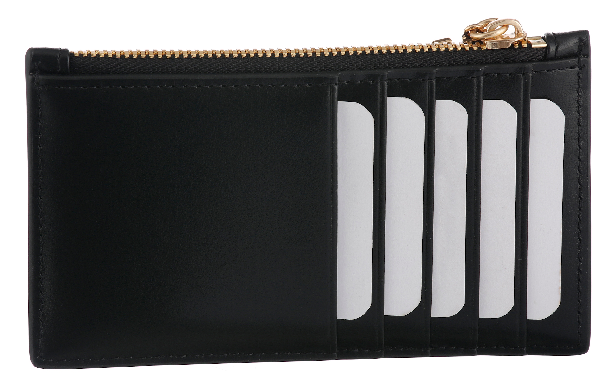 Calvin Klein Kartenetui »CK PULLER 6CC ZIP CARDCASE«, Kreditkartenetui mit CK-Anhänger