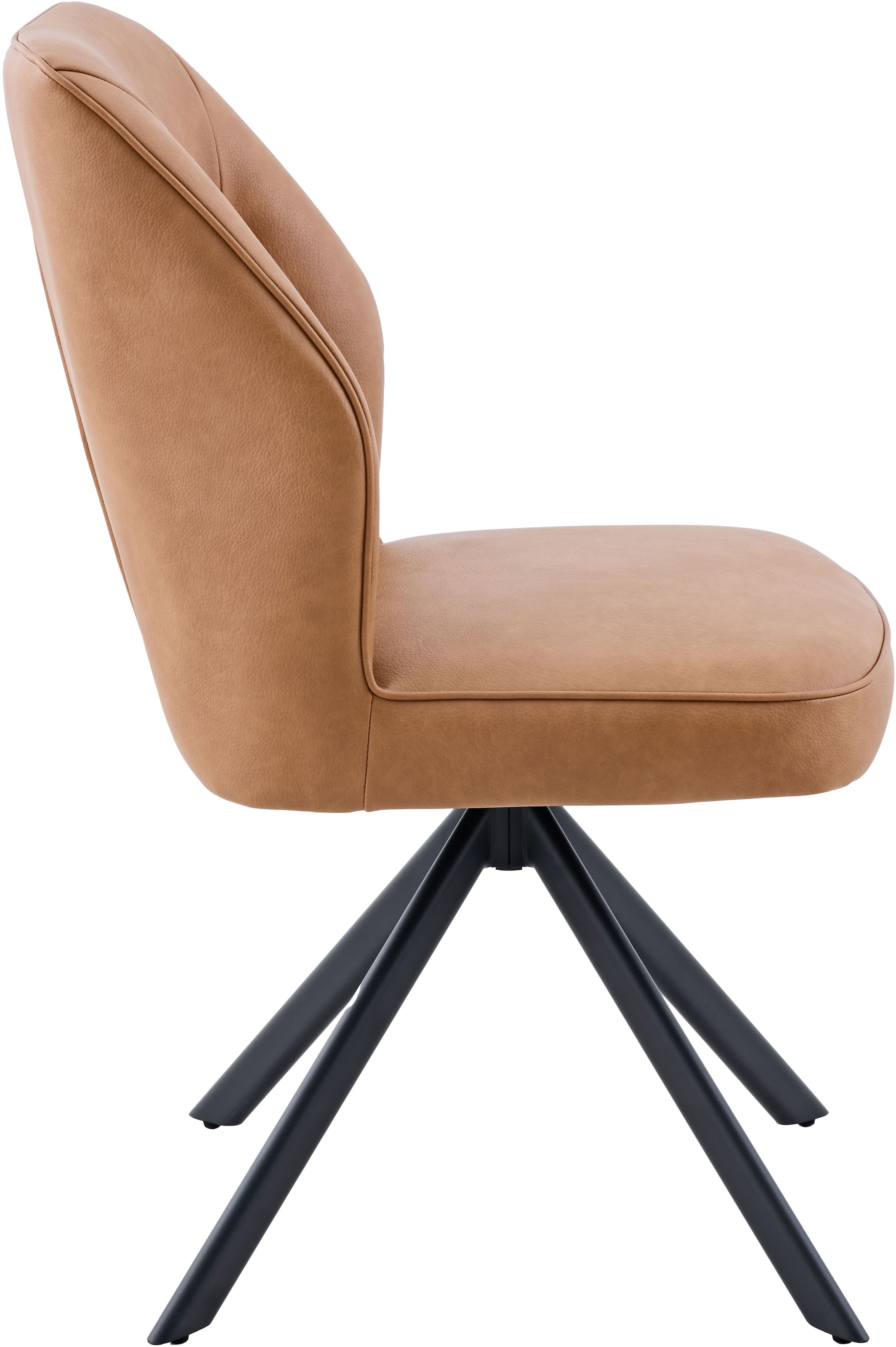 HELA 4-Fußstuhl »PRIZZI« (Set) 2 Stk.4-Fuß, 360° drehbar, Gestell oval, gepolstert, Lederoptik