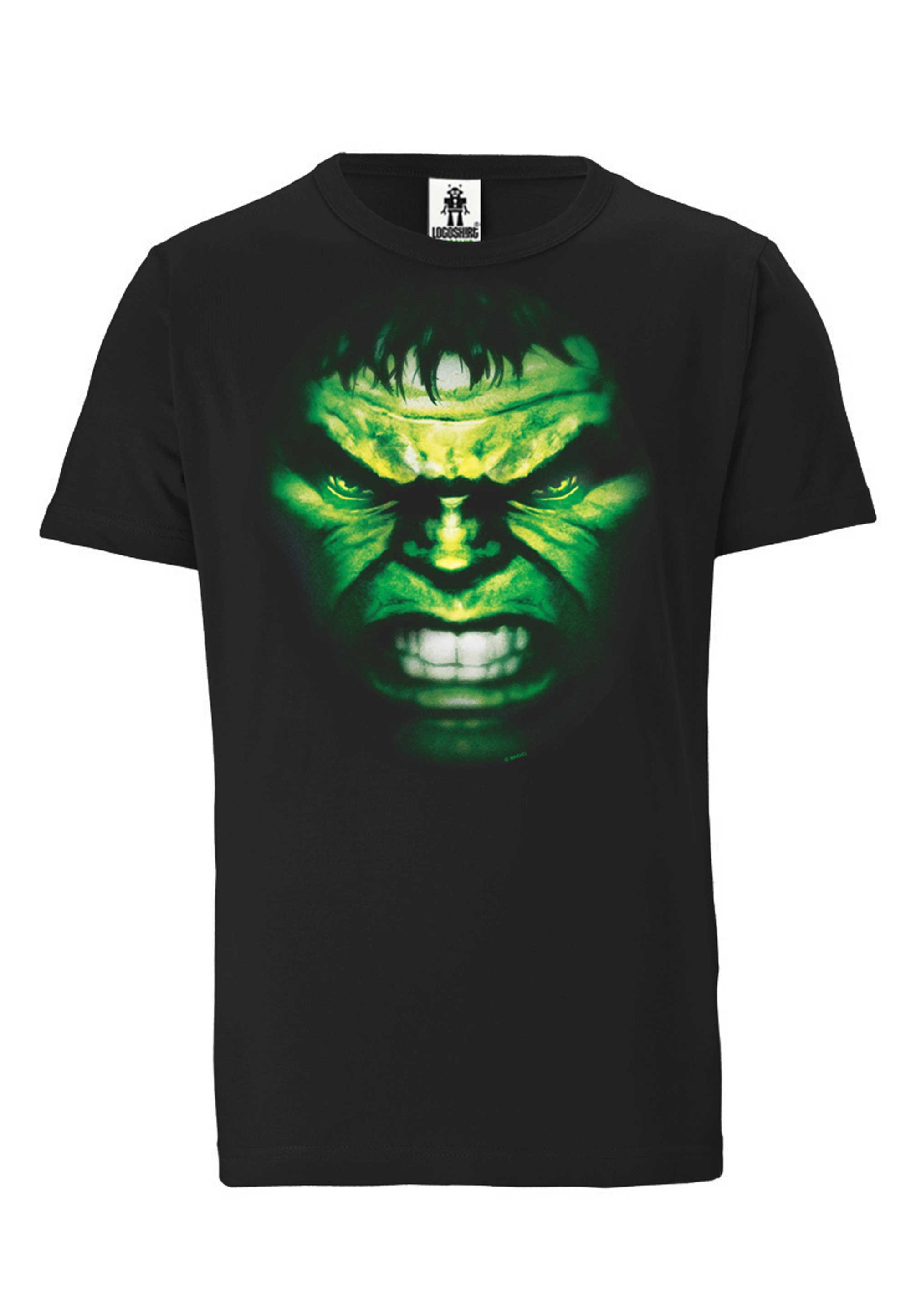 LOGOSHIRT T-Shirt »Marvel - Hulk Gesicht«, mit tollem Hulk-Print