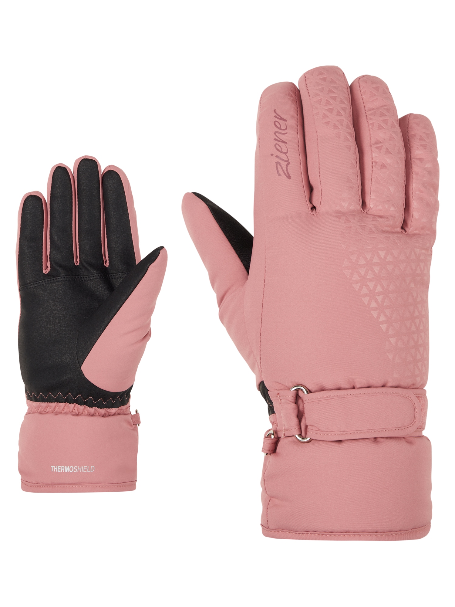 Ziener Skihandschuhe "KISAR-Z AQUASHIELD DAMEN" wasserdicht, winddicht, atmungsaktiv, warm, weiches Fleece-Futter