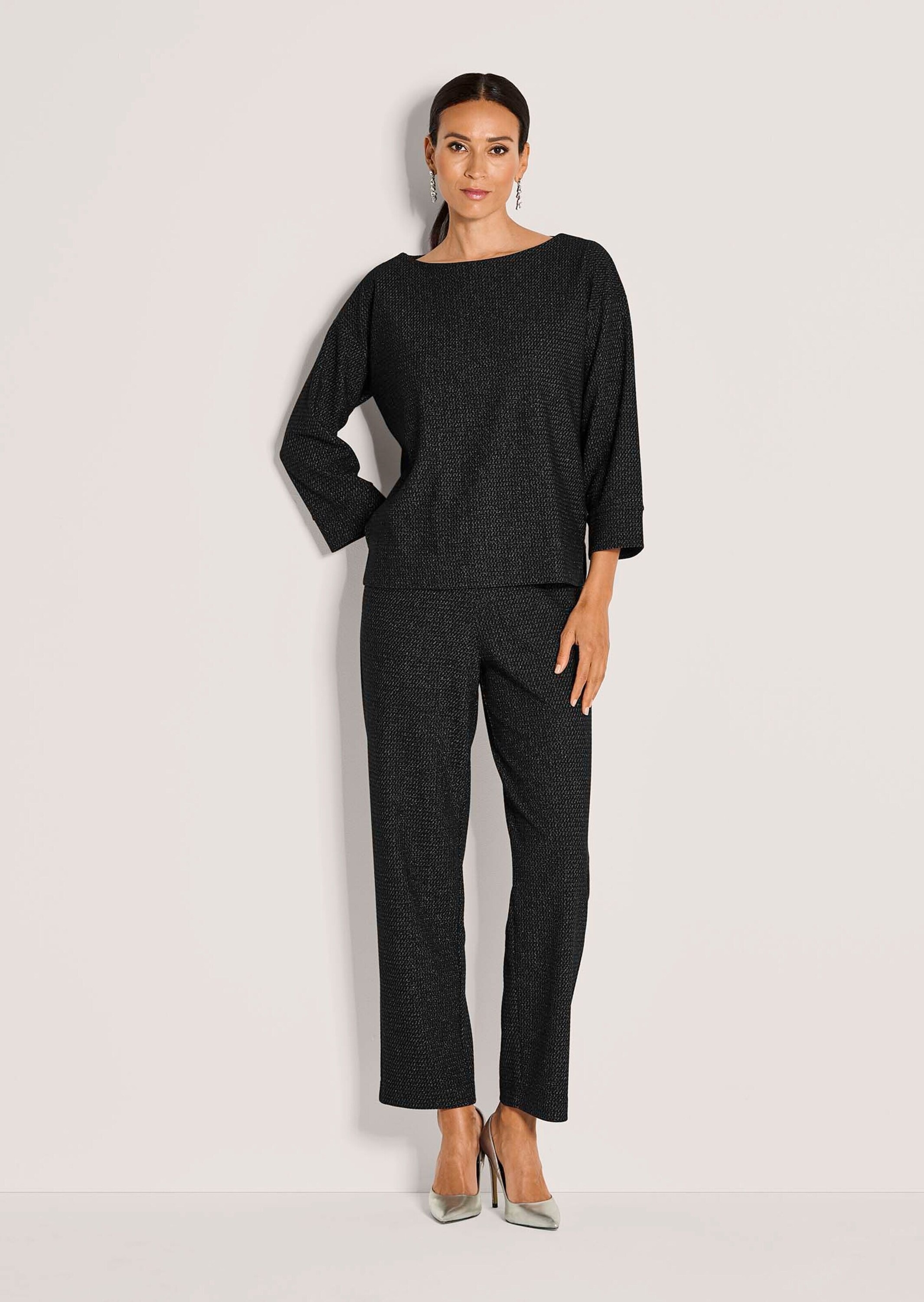 MADELEINE Langarmshirt "Sweatshirt Halbarm Glanzgarn-Oberteil" günstig online kaufen