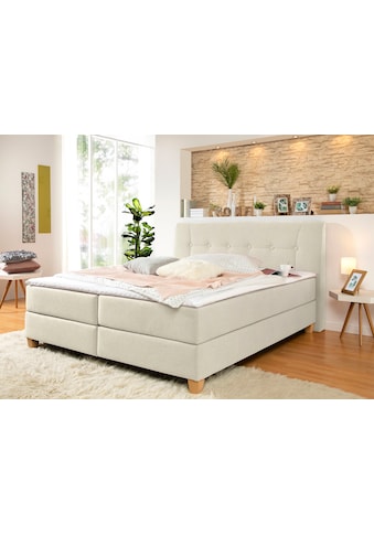 Boxspringbett »Calloway«, inkl. Topper, XXL-Ausführung, in 4 Farben, 5 Breiten, 3...