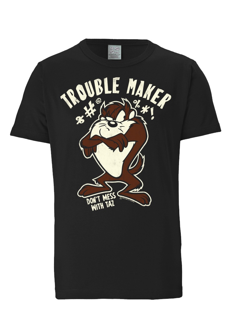 LOGOSHIRT T-Shirt »Tasmanischer Teufel - Looney Tunes«, mit tollem Frontprint