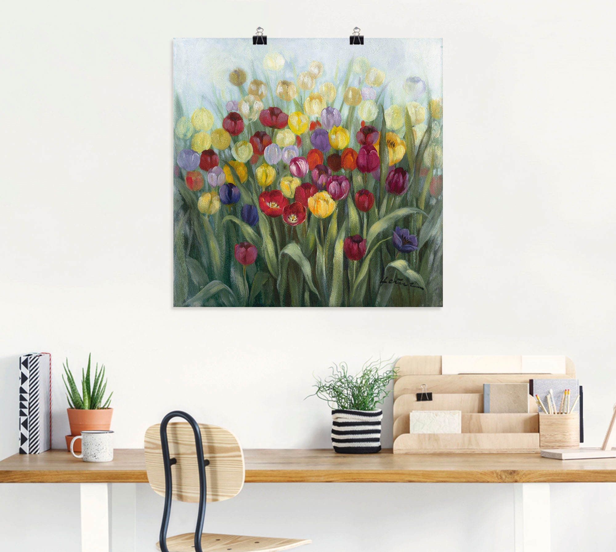 Artland Wandbild "Tulpenwiese II", Blumenwiese, (1 St.), als Alubild, Outdo günstig online kaufen