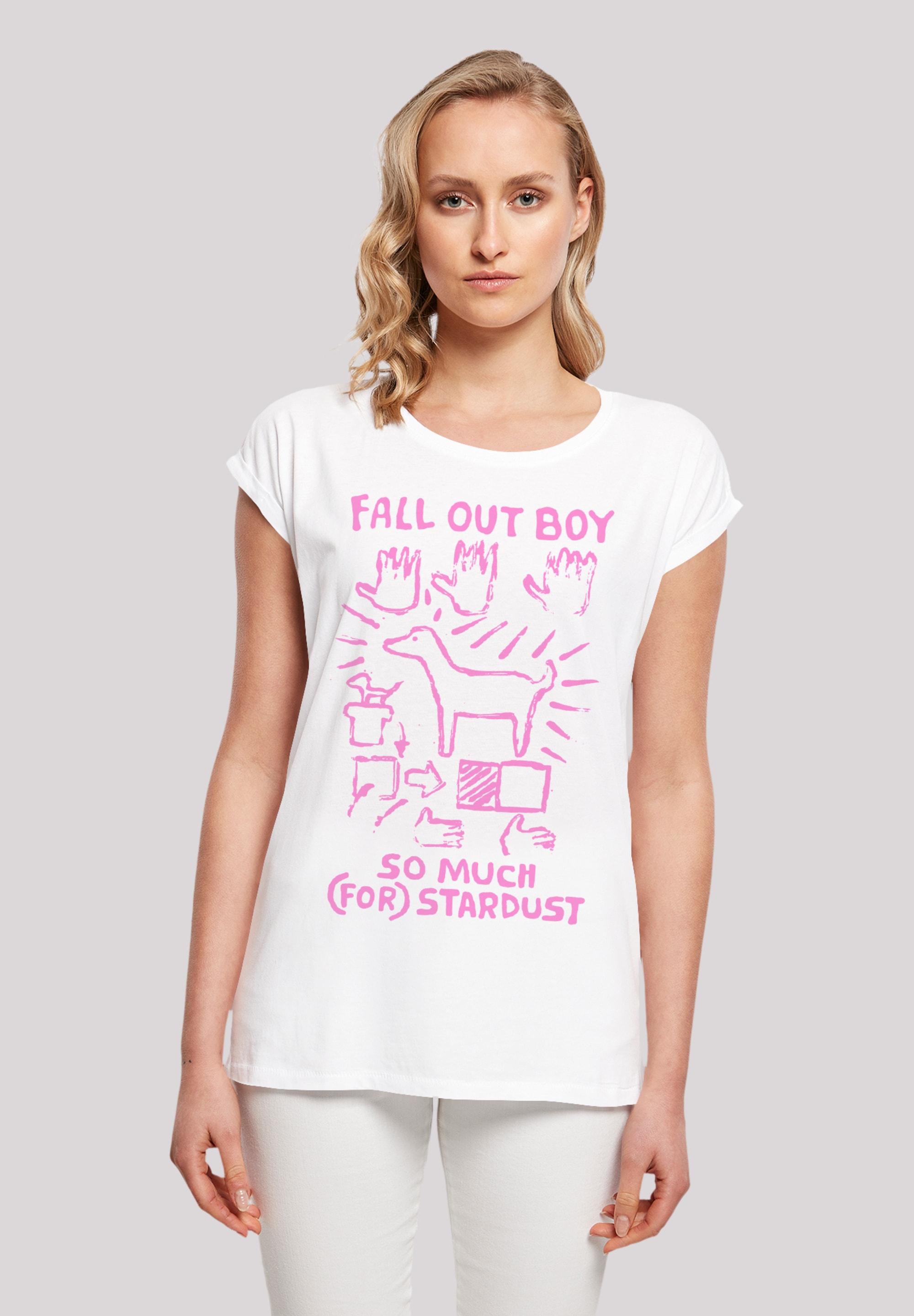 F4NT4STIC T-Shirt "Fall Out Boy Pink Dog So Much Stardust", Premium Qualitä günstig online kaufen