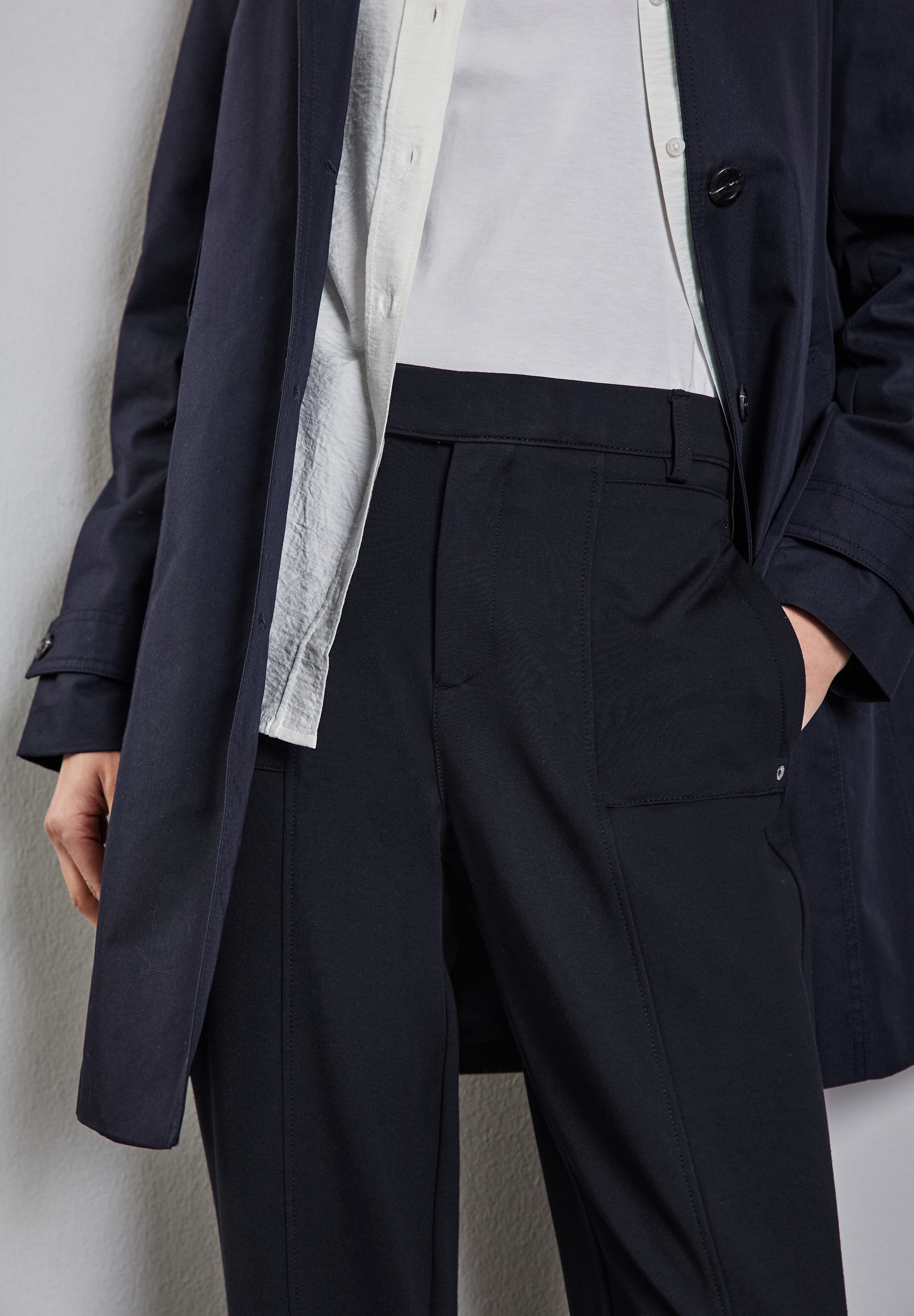 STREET ONE Stoffhose »Punto di ROM«, Sommerhose mit Stretch