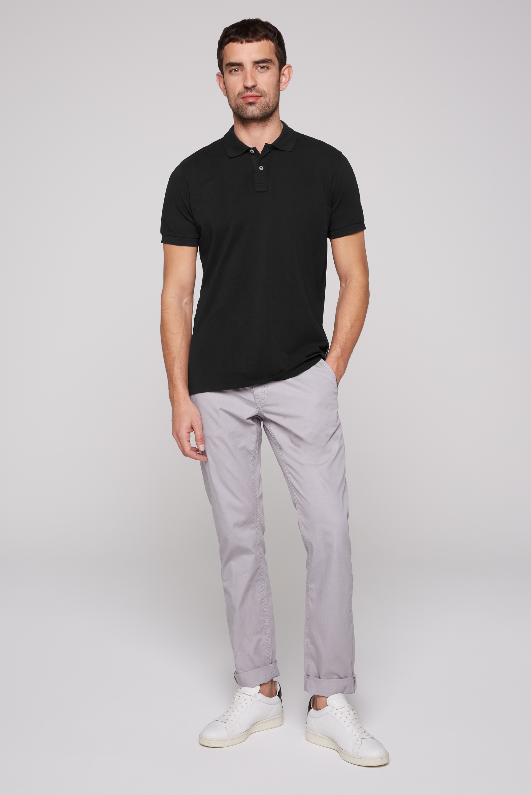 CAMP DAVID Poloshirt, mit Seitenschlitze