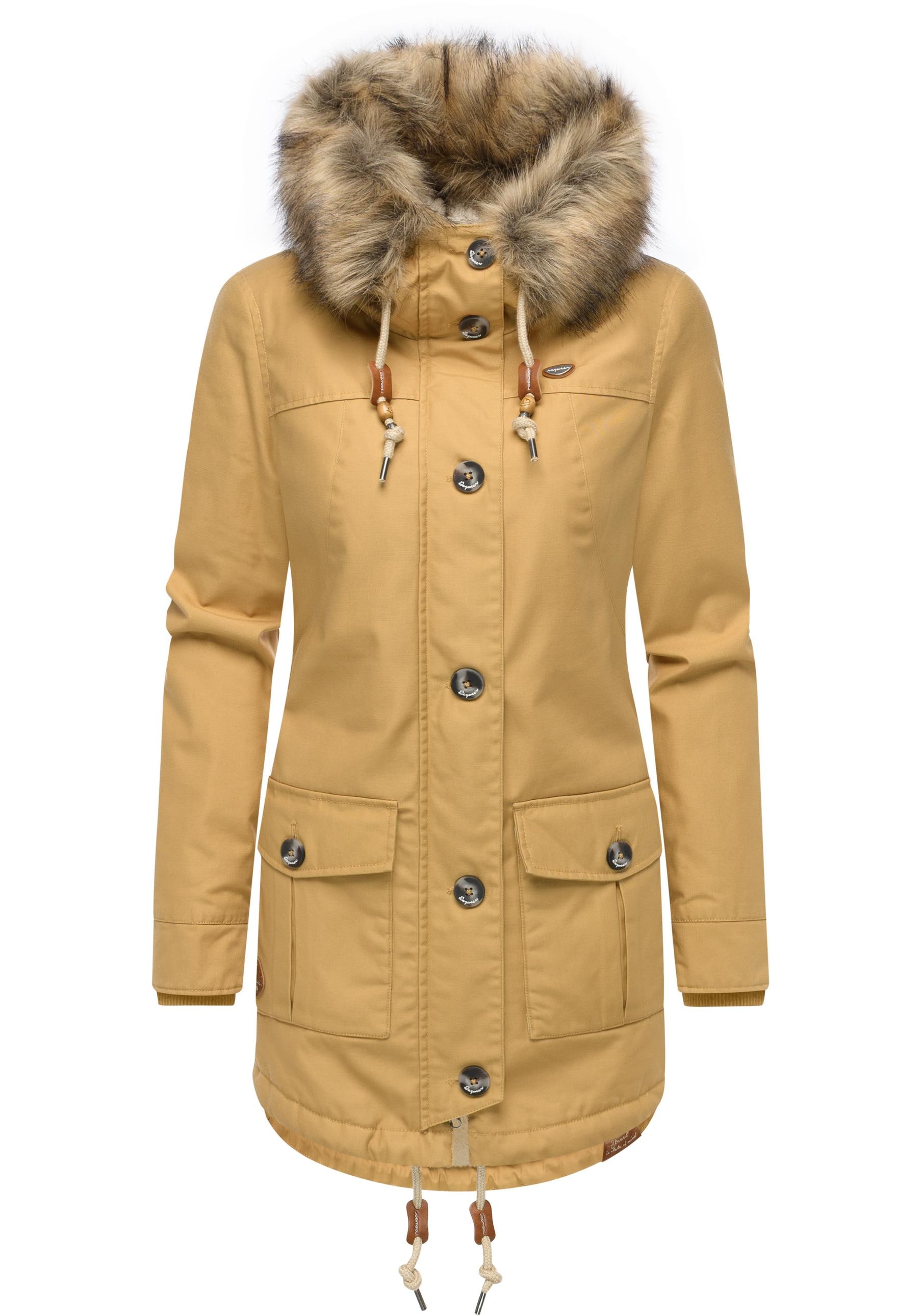 Ragwear Outdoorjacke »Jane YOUMODO«, mit Kapuze, Leicht gefütterte Winterjacke mit Kapuze
