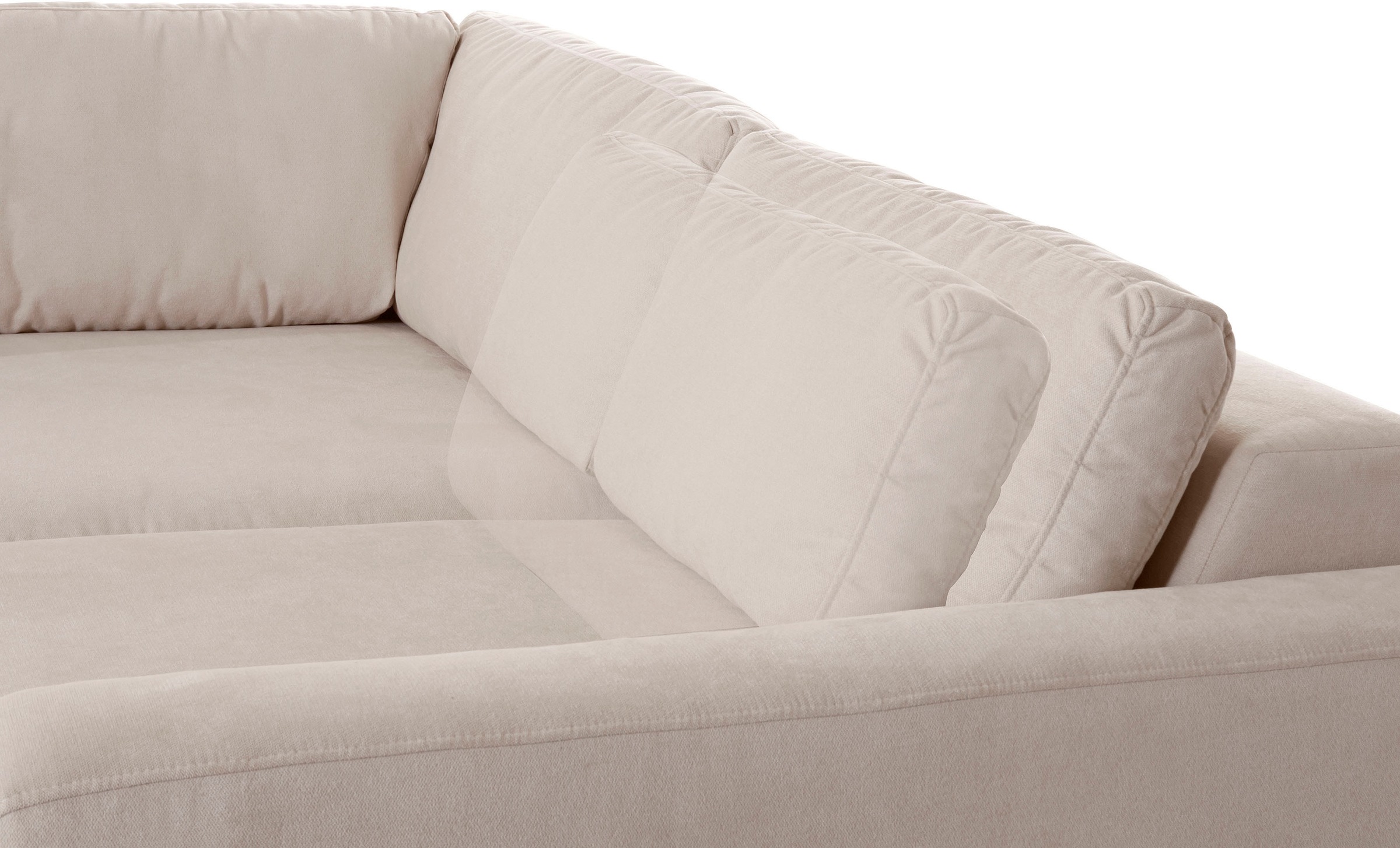 Places of Style Wohnlandschaft »Bloomfield, U-Form«, mit extra tiefer Sitzfläche, wahlweise mit Sitztiefenverstellung