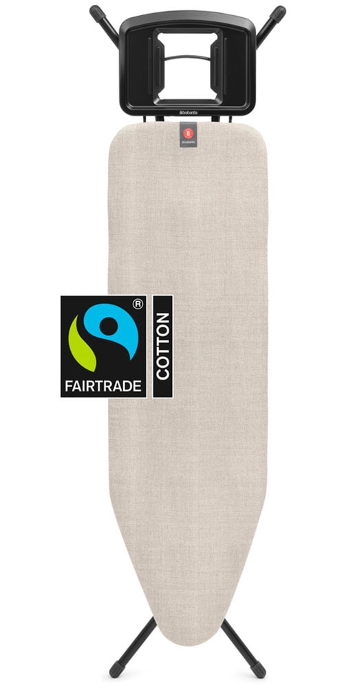 Brabantia Bügelbrett »Bügeltisch B, 124 x 38 cm, Dst-Mulde Solide«, Bügelfläche 124 cmx38 cm, Fairtrade-zertifiziert