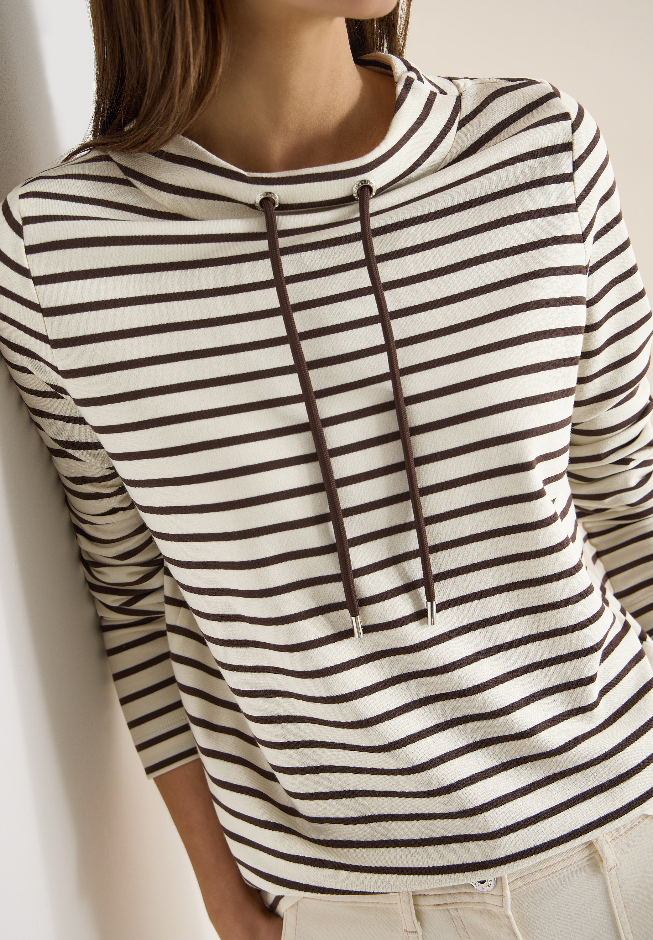 Thumbnail - Cecil Langarmshirt mit Streifenmuster