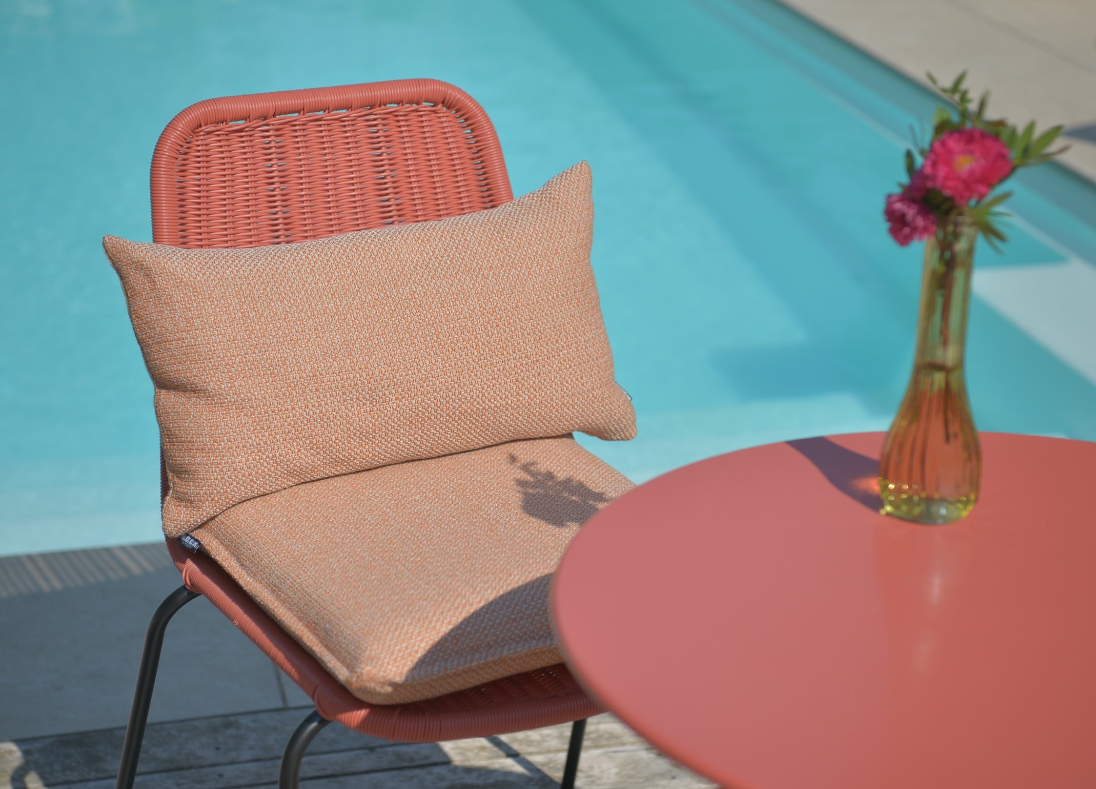 H.O.C.K. Sitzauflage "Linova" Outdoor Sitzkissen, 40x40x6cm, Stuhlkissen, s günstig online kaufen