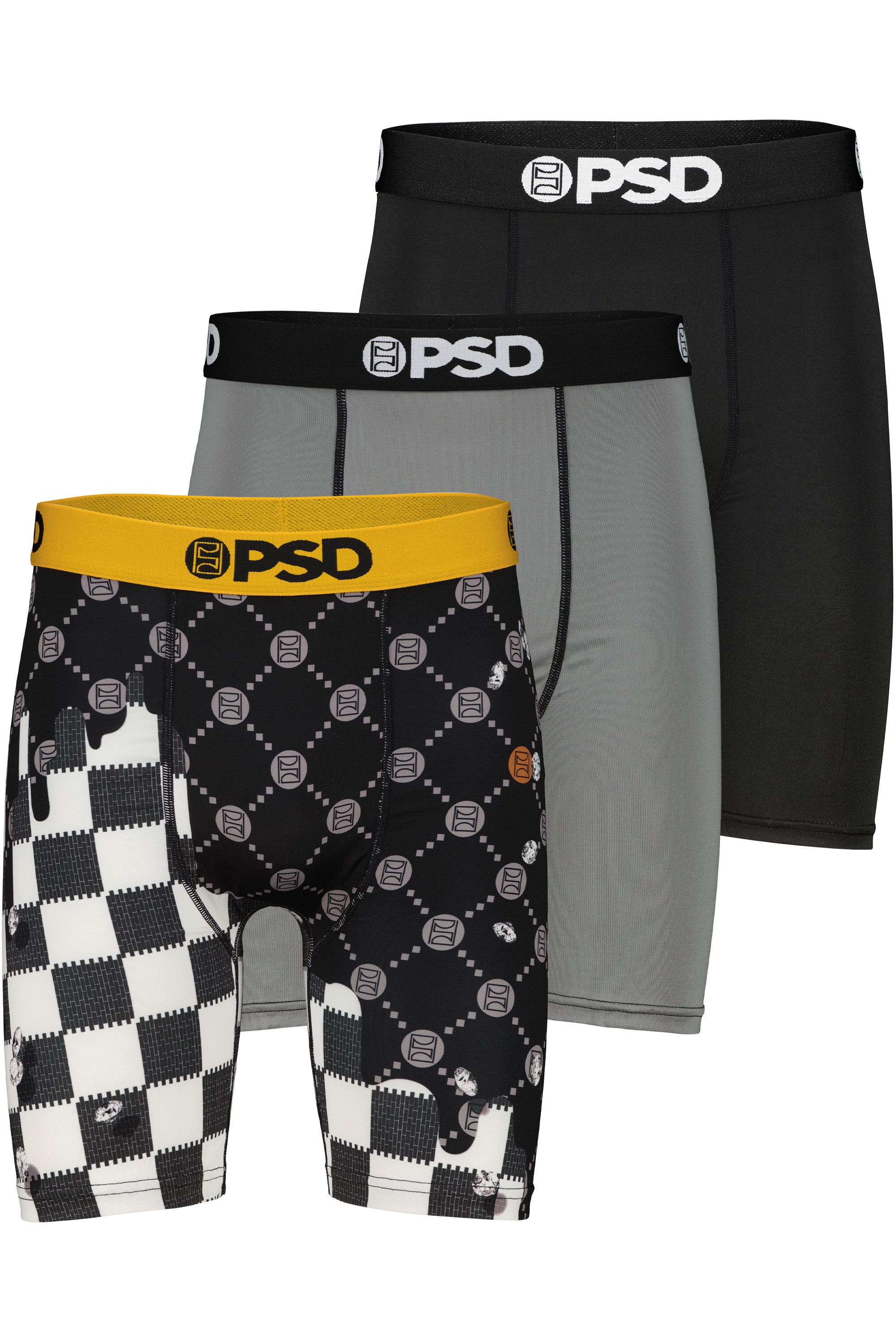 PSD "3 PACK - CHECK DRIP Herren"