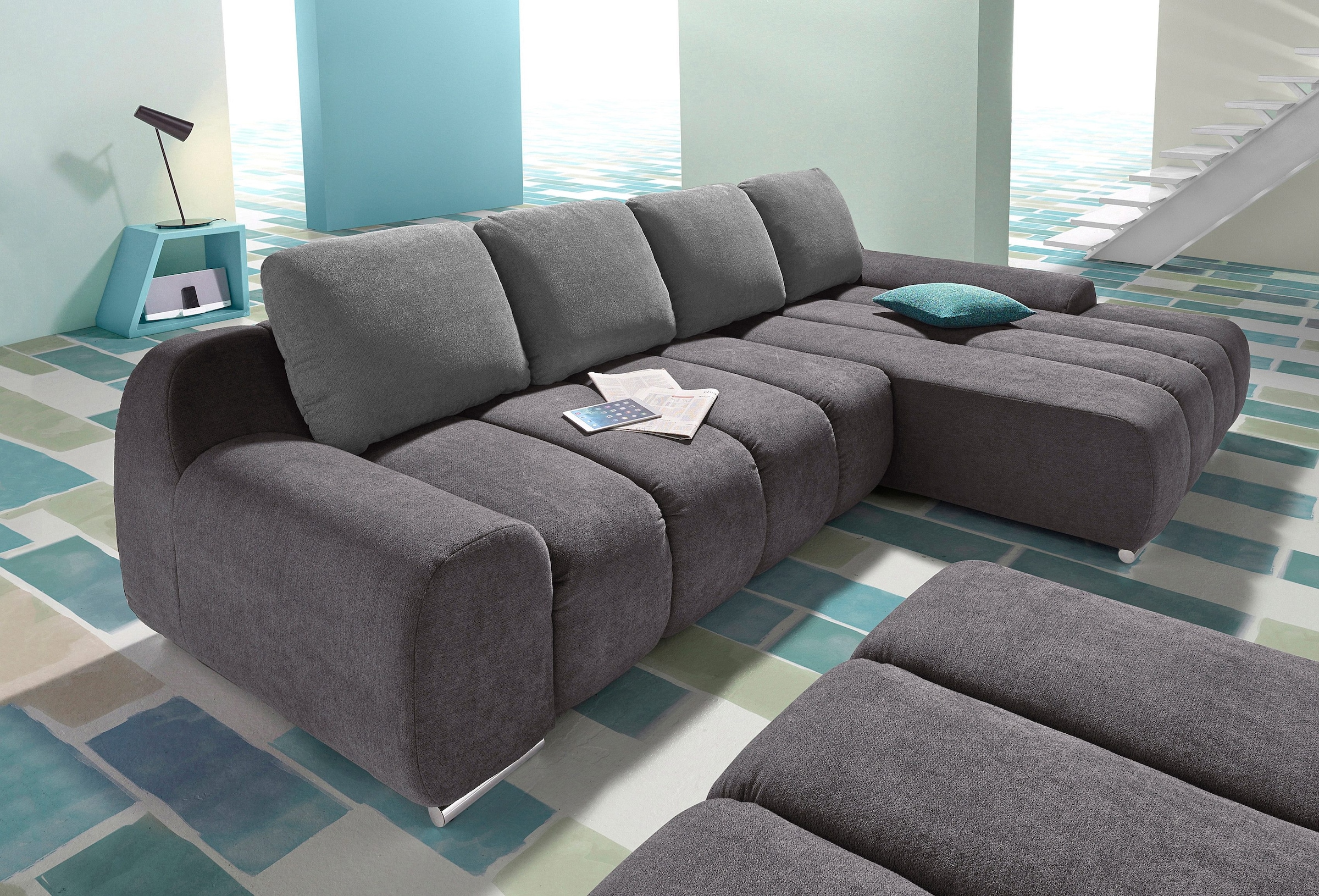 INOSIGN Ecksofa »Bono L-Form«, wahlweise mit Bettfunktion