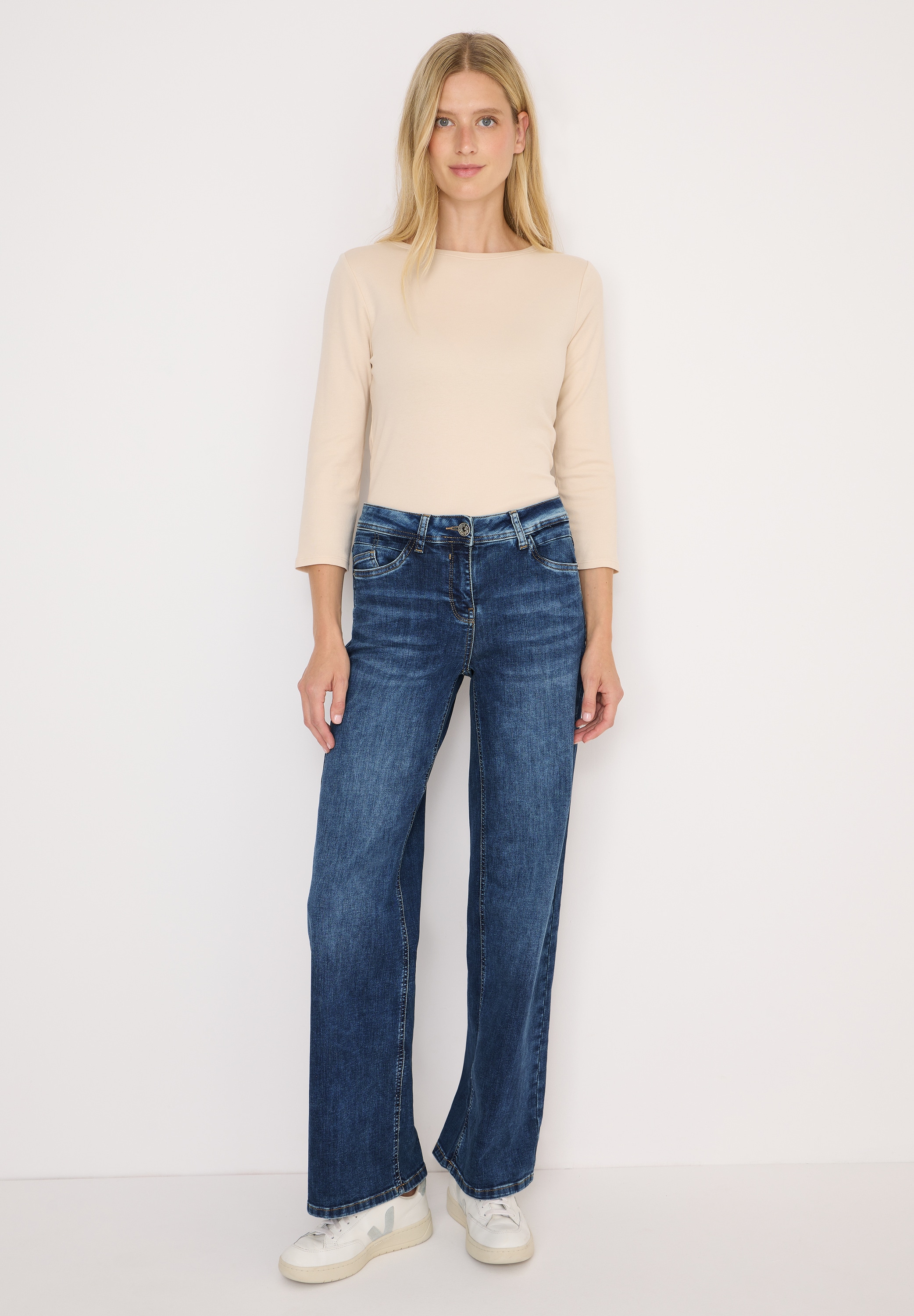 Cecil Slim-fit-Jeans, High Waist