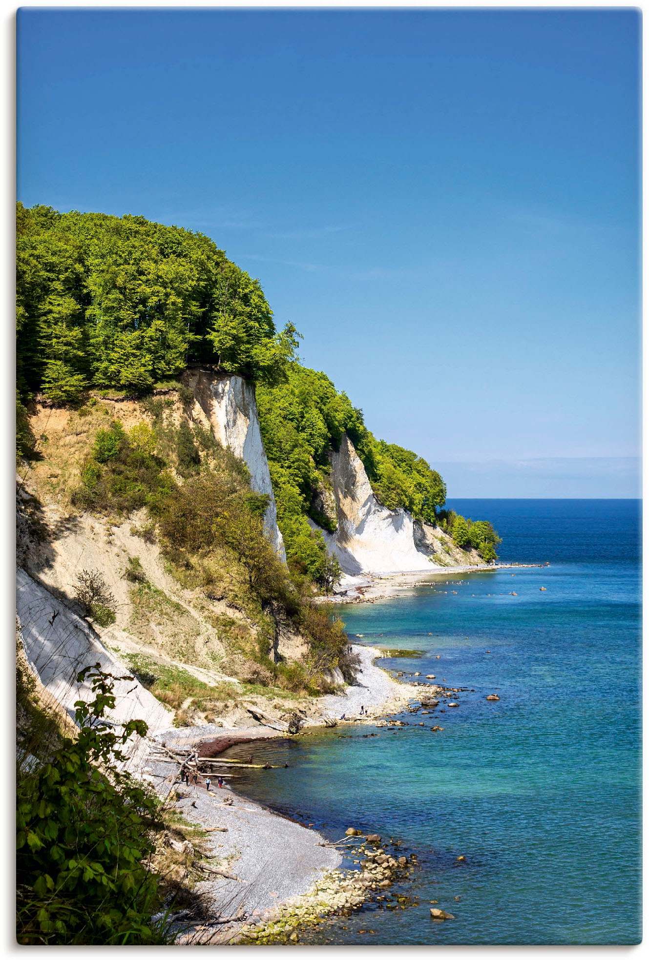 Artland Wandbild »Kreidefelsen Ostseeküste kaufen Insel St.), in Rügen«, oder Leinwandbild, (1 versch. Poster Alubild, als | Wandaufkleber Felsen, Größen BAUR