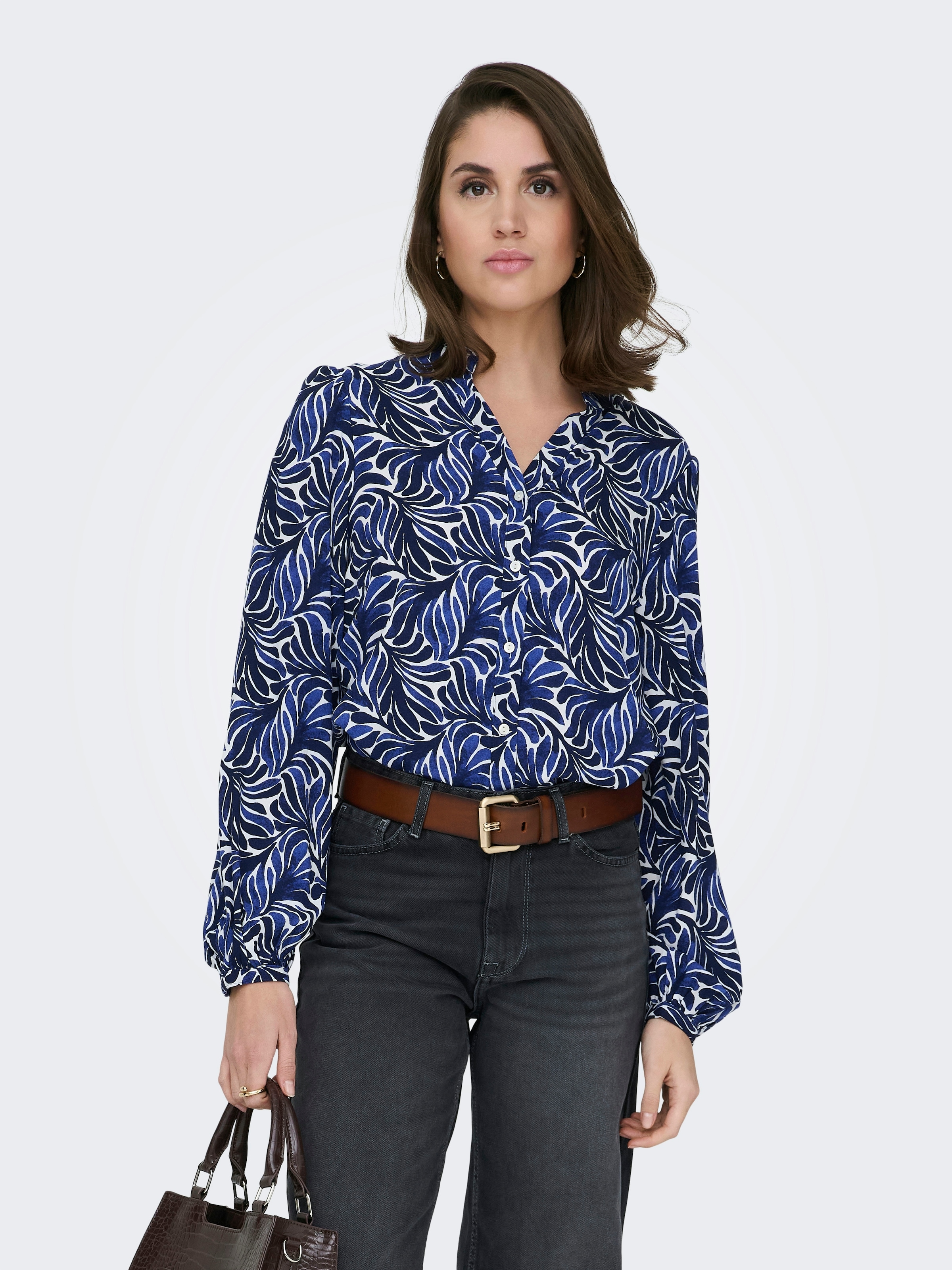 ONLY Langarmbluse »ONLRAYA L/S SHIRT WVN« Viskose, regular fit