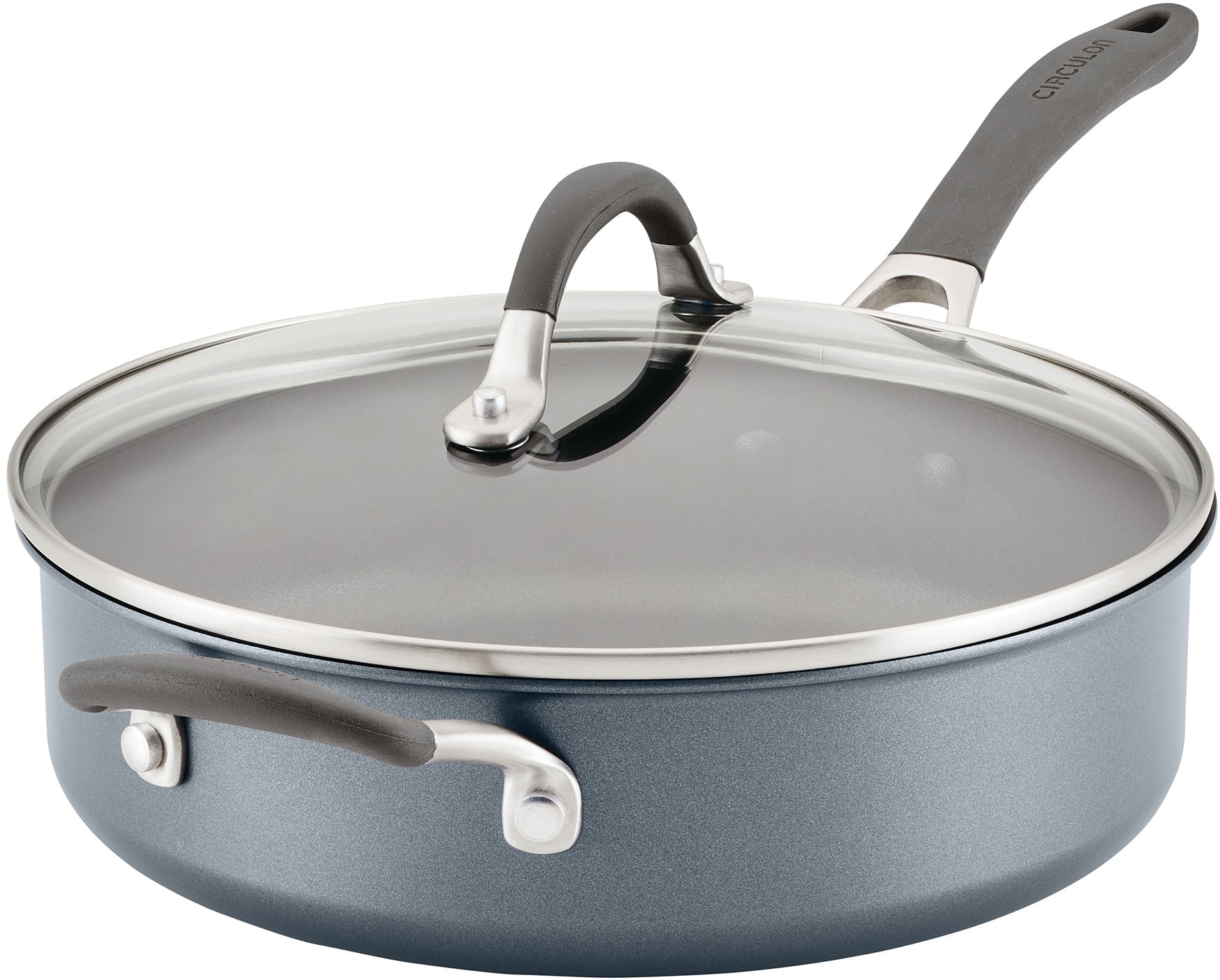 Circulon Anthrazit Schmorpfanne "Circulon A1 Schmorpfanne Mit Gegengriff 28 Cm 47 Liter" Edelstahl 1 Stk. Tlg. Dreilagig Beschichtet Kratzfest Spülmaschinenfest von Baur