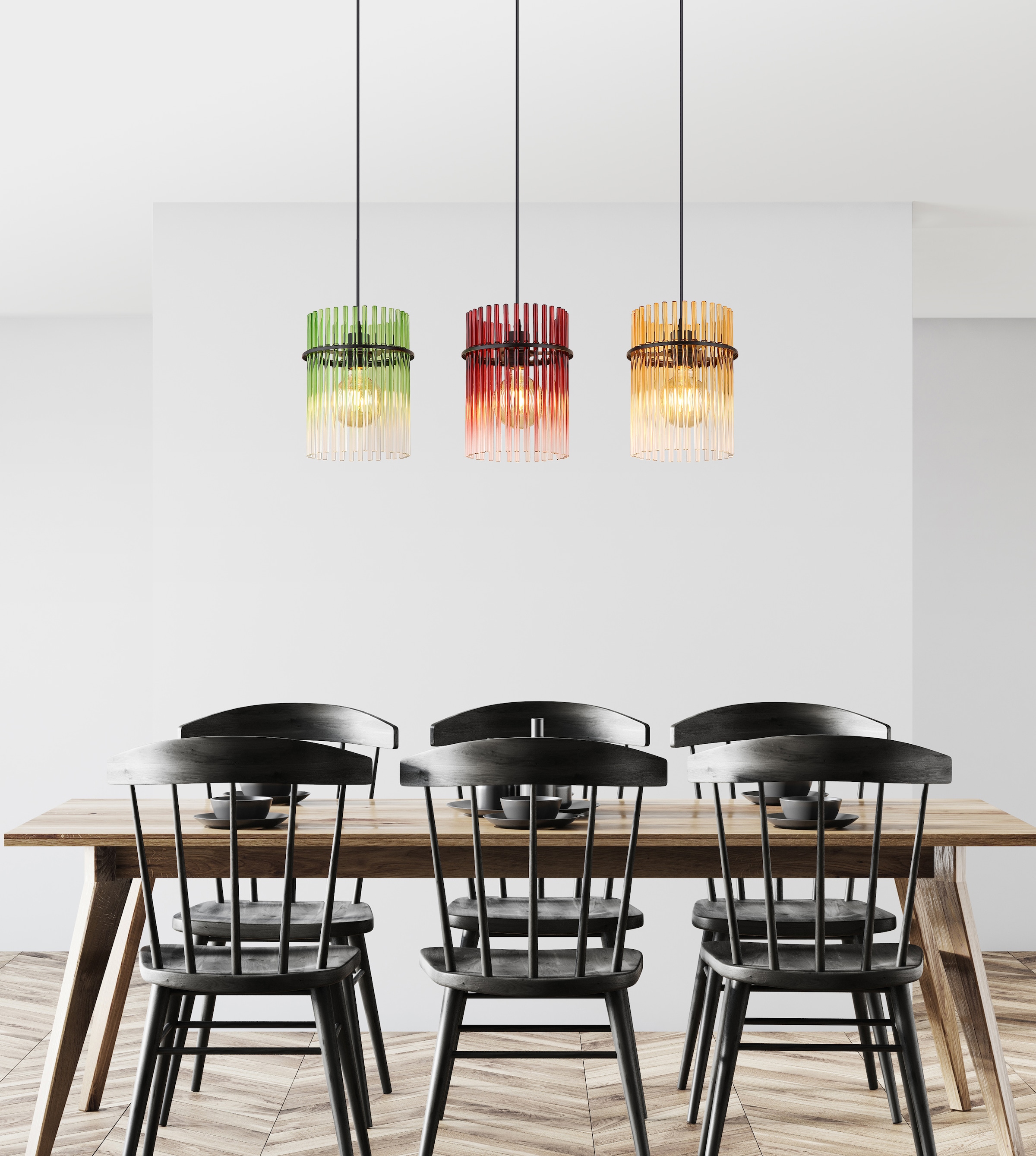 GLOBO LIGHTING Hängeleuchte »GORLEY«, Leuchtmittel E27 | ohne Leuchtmittel, Hängelampe/Pendelleuchte/Esszimmer/Wohnzimmer/Esstisch