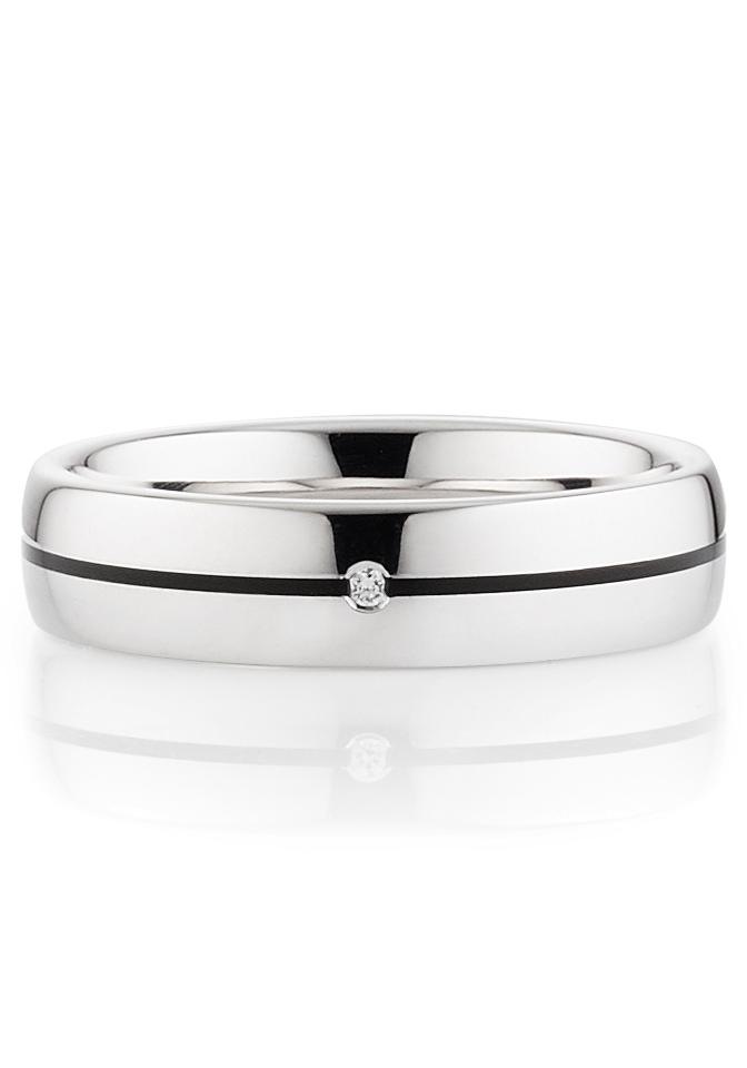 Bruno Banani Trauring »Schmuck Geschenk Ehering Hochzeit Damenring Herrenring«, wahlweise mit oder ohne Brillant, Made in Germany