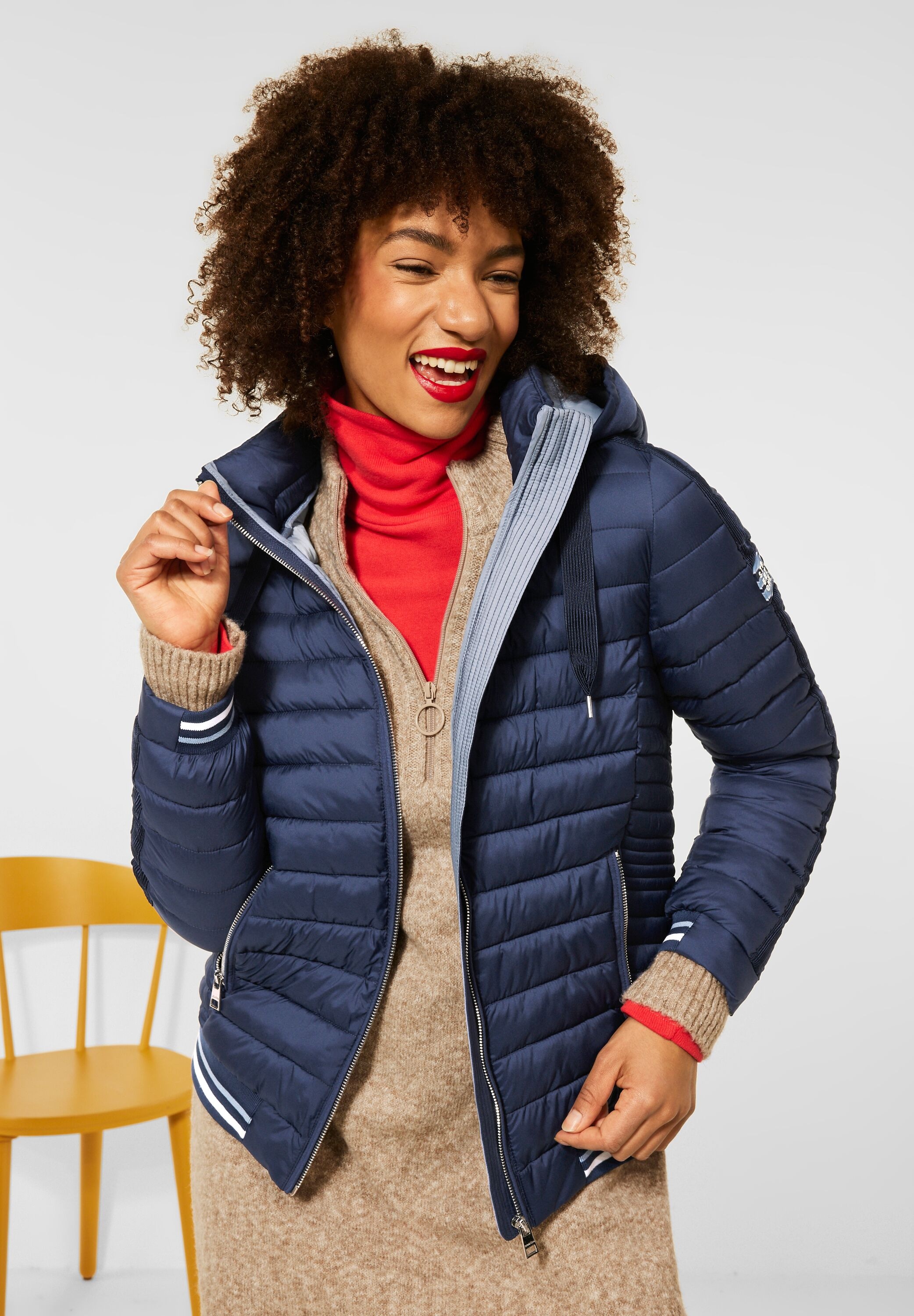 Leichte Jacke Street One Kapuzenjacke In Stepp Optik STREET-ONE