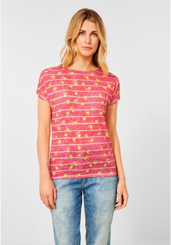 Cecil T-Shirt »CECIL Burnout T-Shirt mit Print«, mit allover Print kaufen