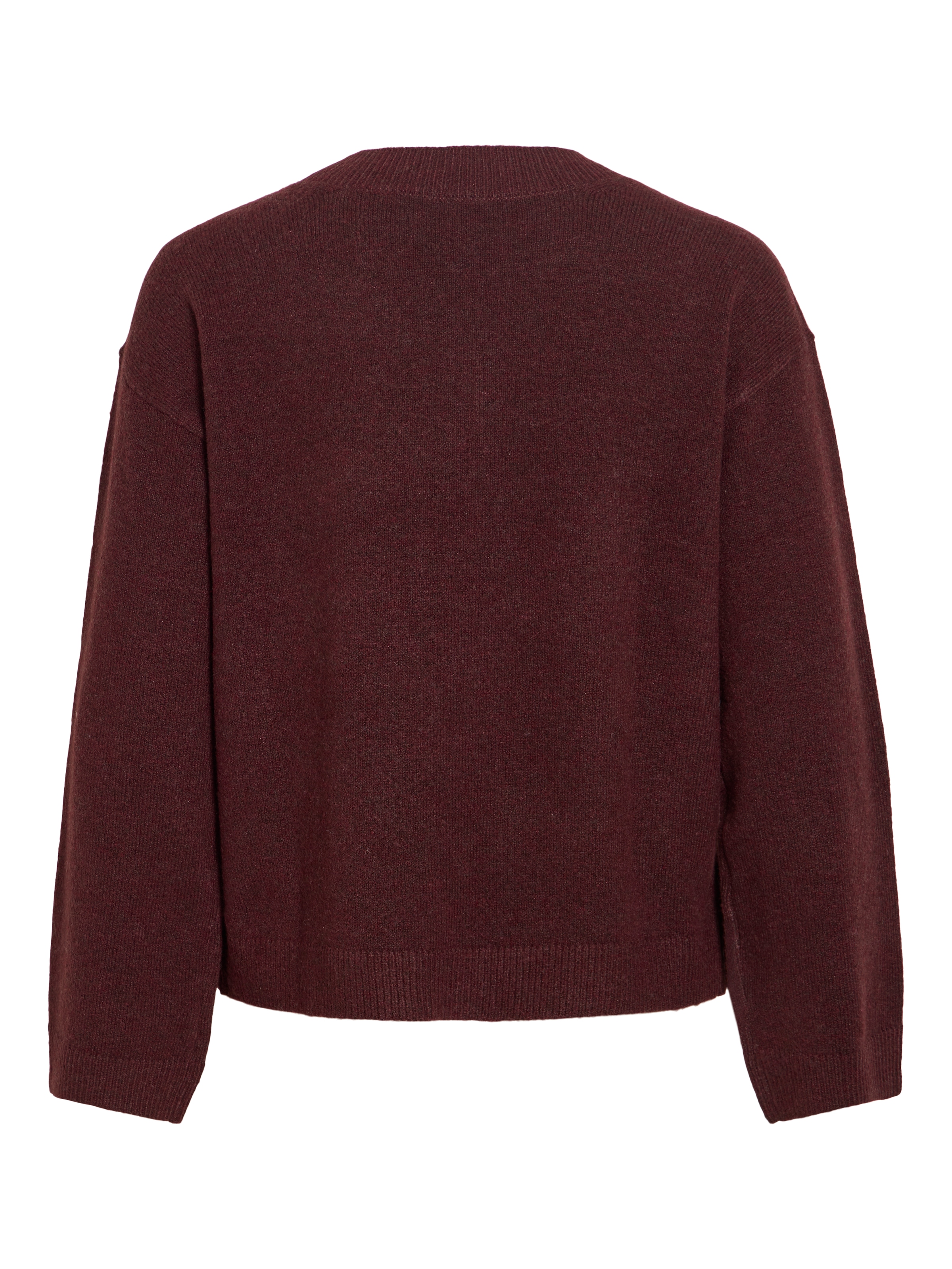 Vila Strickpullover »VILIGA L/S REV V-NECK KNIT TOP - NOOS« Regular Fit, aus Materialmix mit elastischen Eigenschaften