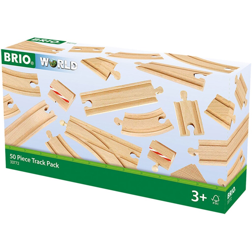 BRIO® Gleise-Set »Holzschienenset, WORLD Großes Schienensortiment«