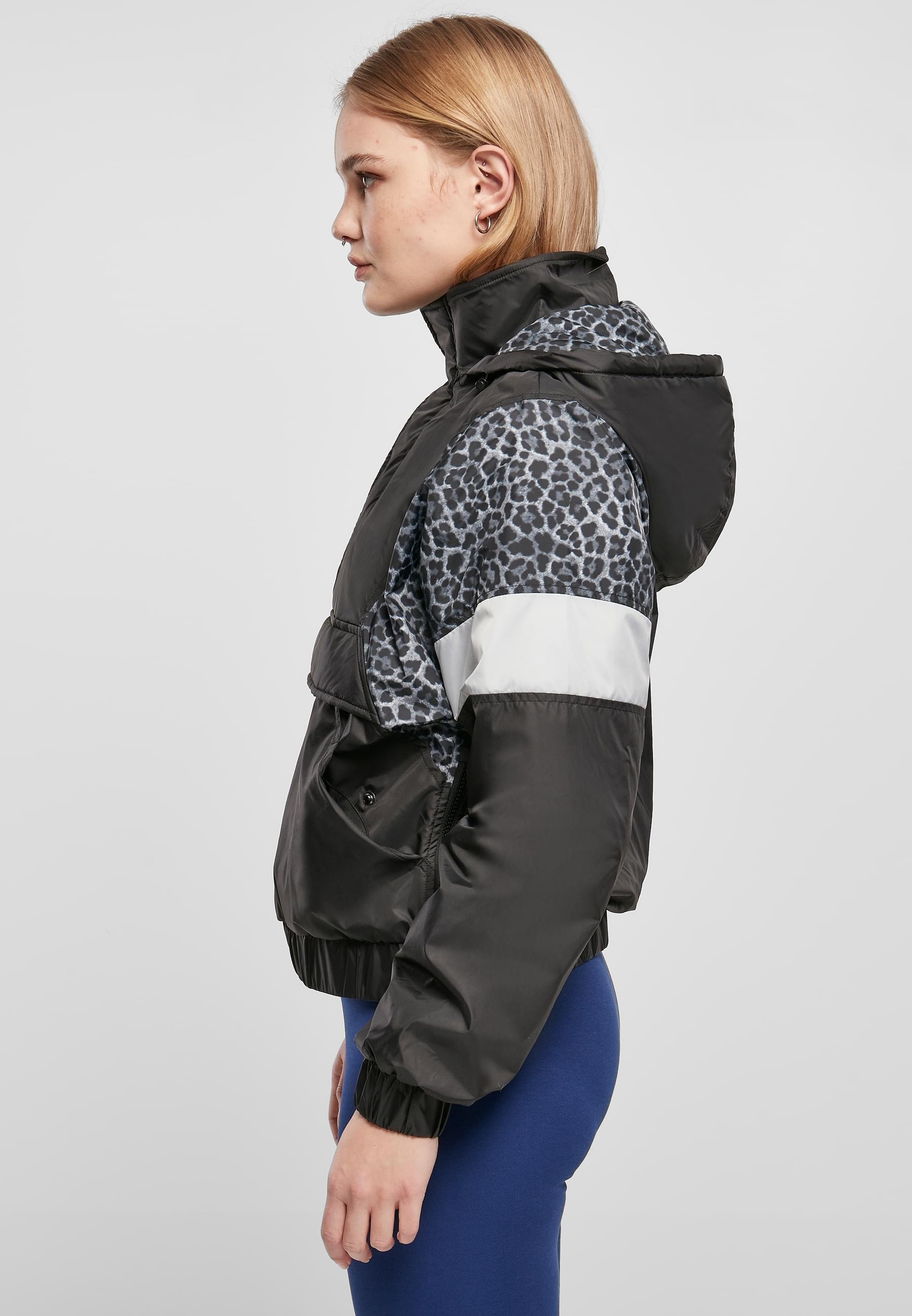 URBAN CLASSICS Allwetterjacke »Urban Classics Damen Ladies AOP Mixed Pull Over Jacket«, (1 St.), mit Kapuze