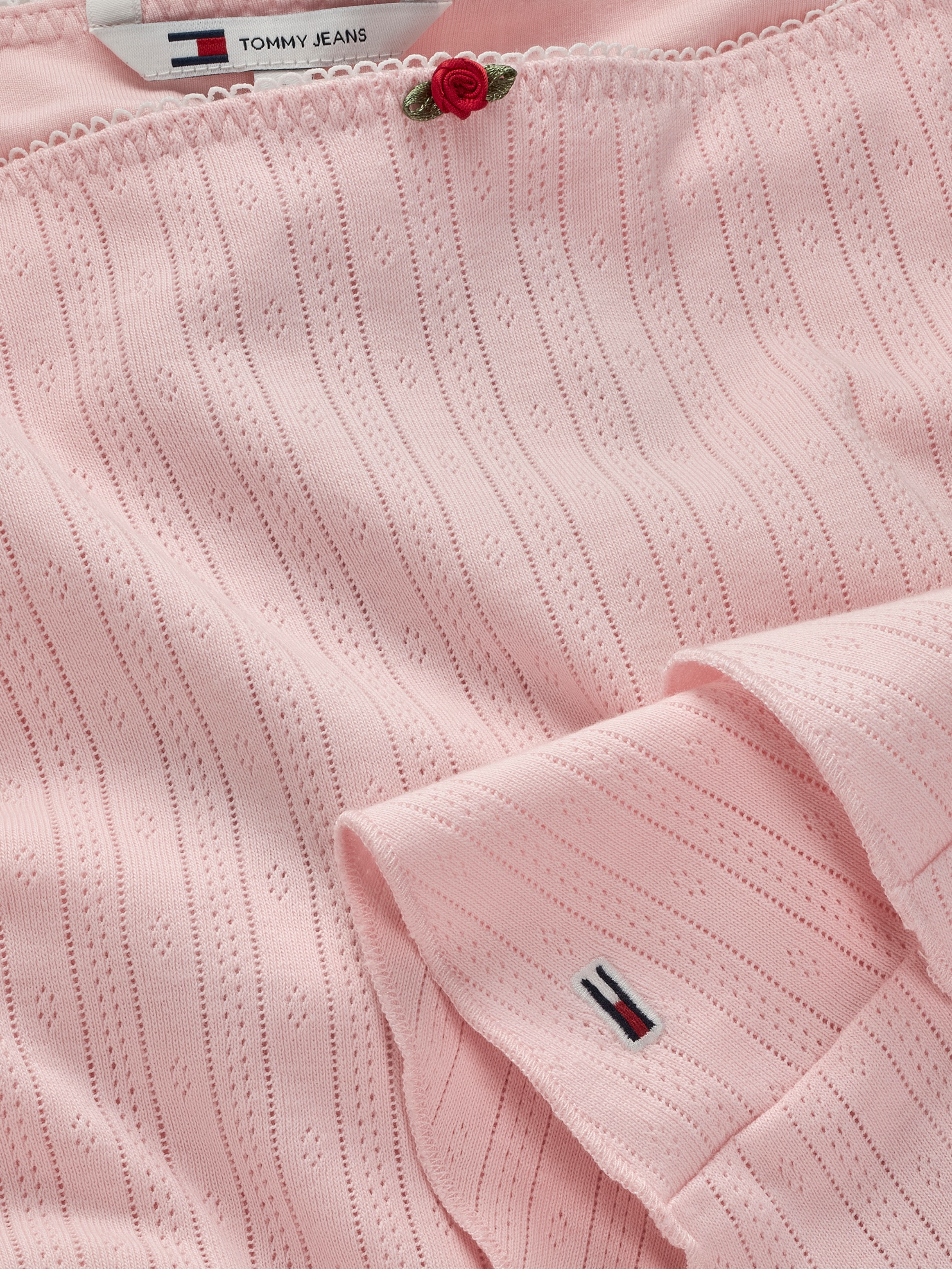 Tommy Jeans Minirock »TJW POINTELLE MINI SKIRT EXT«, mit Lochmuster, mit Volants