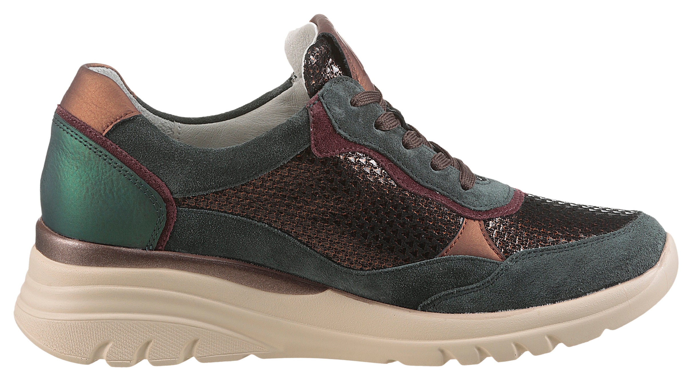 Waldläufer Keilsneaker »H-CARLA«, Bequemschuh, Schnürschuh, Halbschuh in Komfortweite H (= sehr weit)
