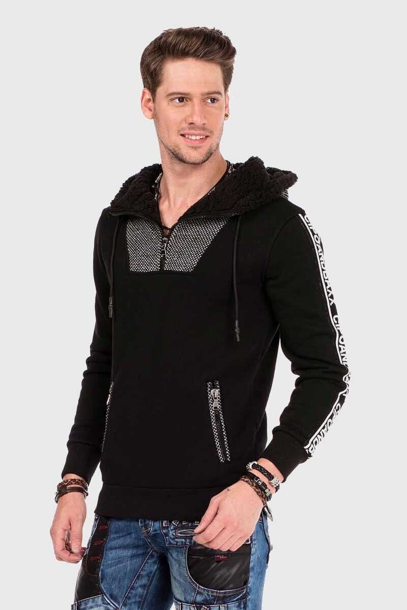 Cipo & Baxx Kapuzenpullover "Pullover", (1 tlg.), mit modischen Details günstig online kaufen
