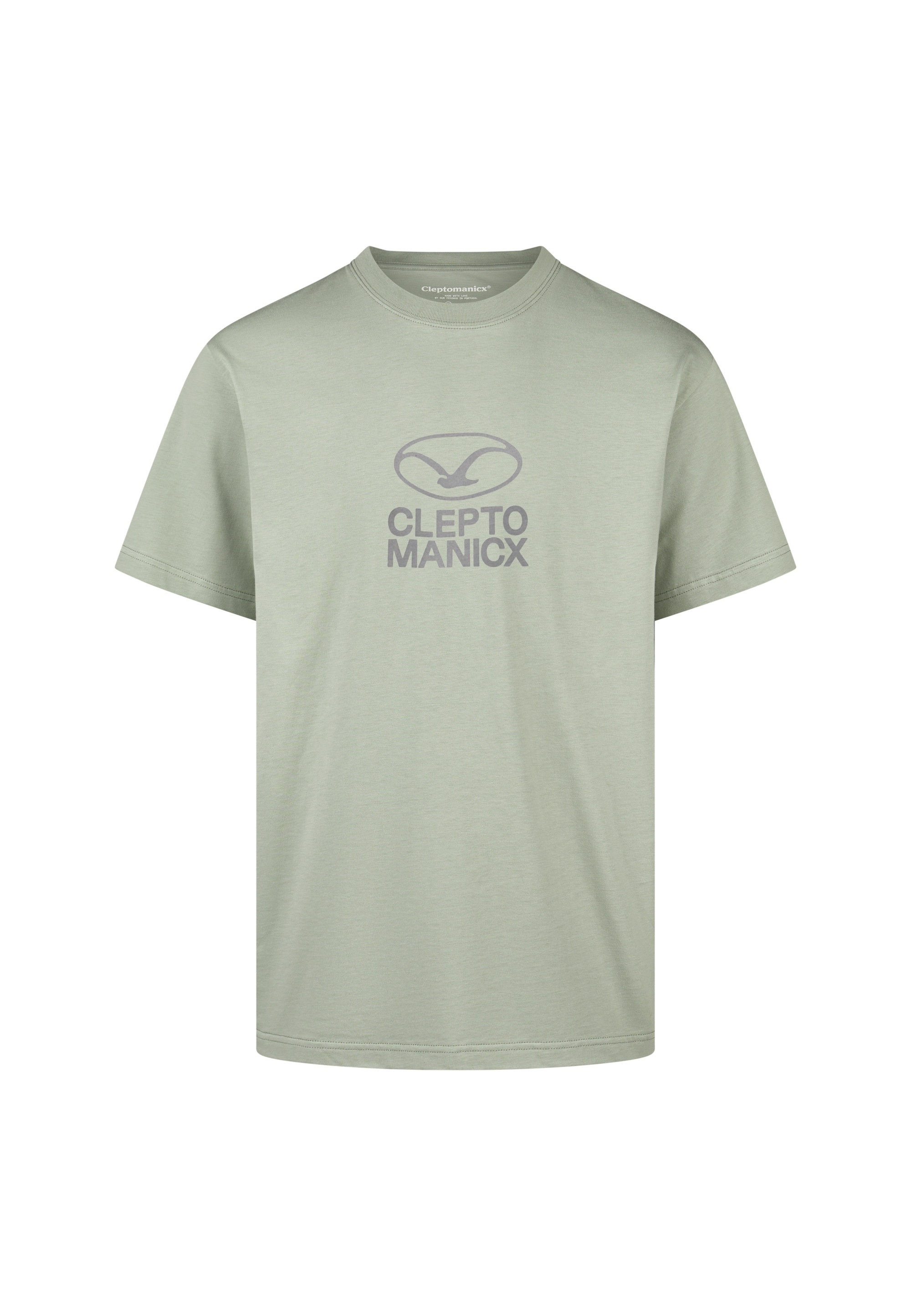 Cleptomanicx T-Shirt »Möwe Plate« mit großem Front-Print