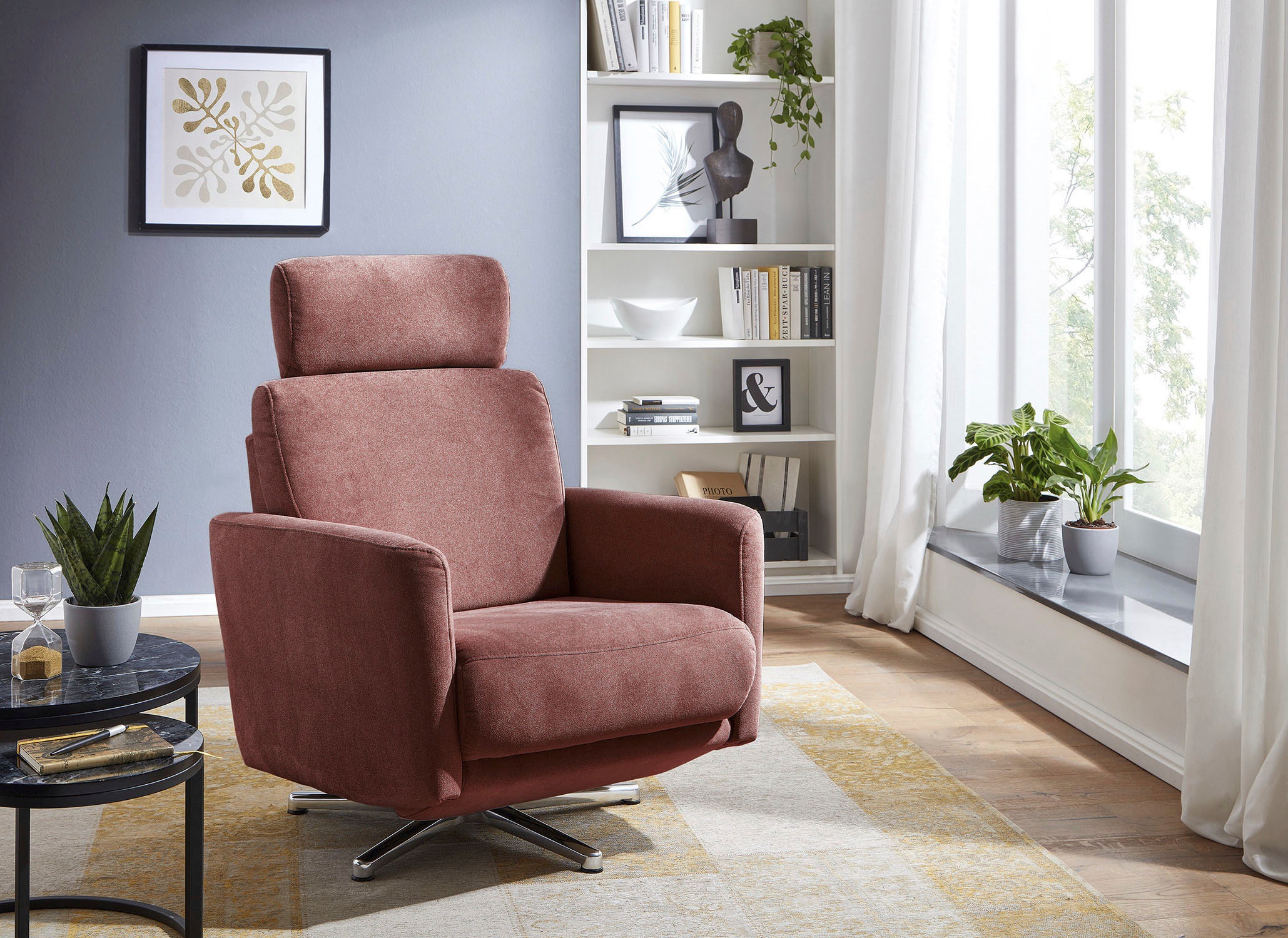 CALIZZA INTERIORS Relaxsessel »Spinell«, inklusive einsteckbarer Kopfstütze