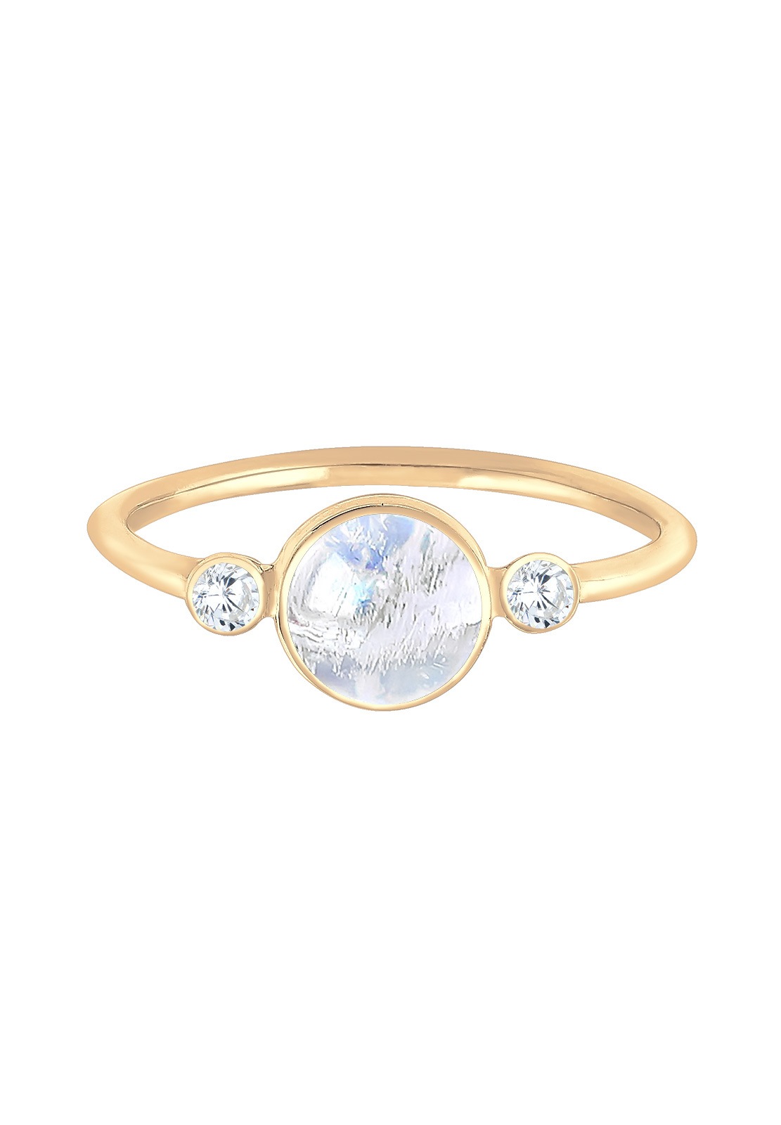 Elli Fingerring »Geo Trend Blogger Edelstein Zirkonia 925 Silber«