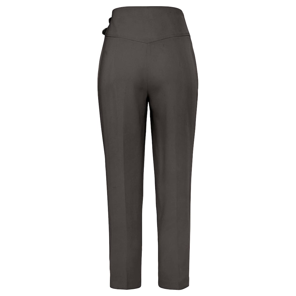 LASCANA 7/8-Hose, mit Zierschnallen am Bund, elegante Stoffhose, Business-Look