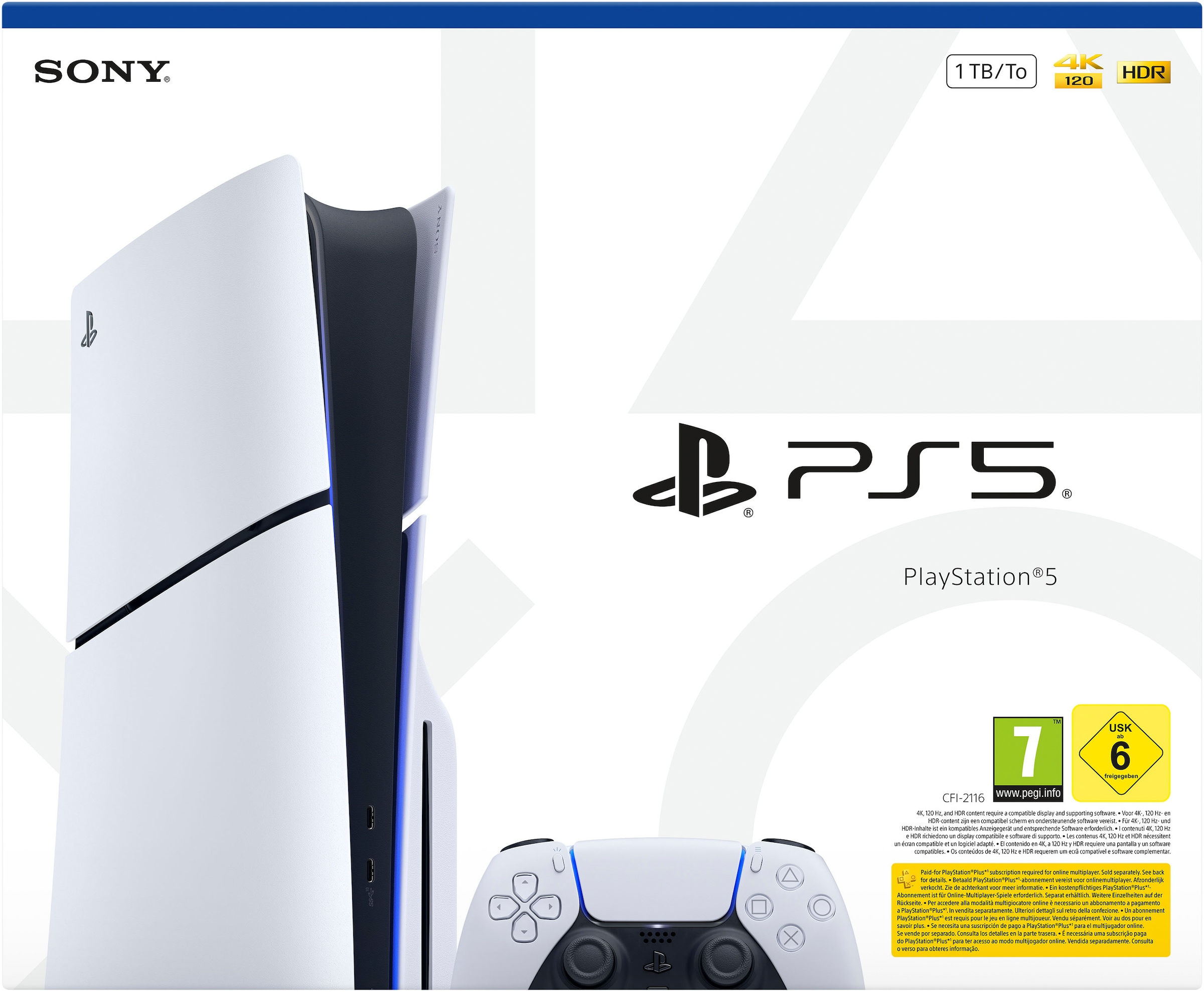 PlayStation 5 Spielekonsole »Disk Edition (Slim)« 1.000 GB 1 TB
