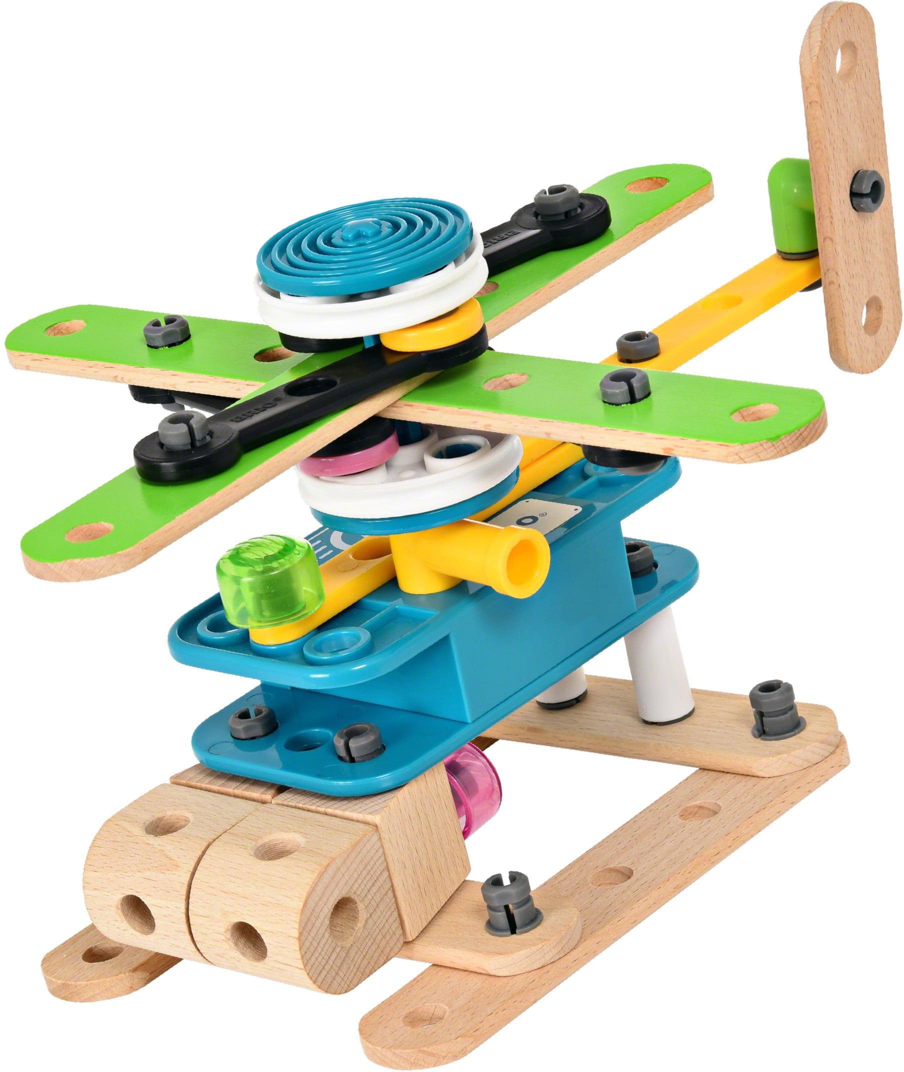 BRIO® Konstruktions-Spielset »Builder Motor-Set«, (121 St.), mit batteriebetreibenem Motor, FSC®- schützt Wald - weltweit