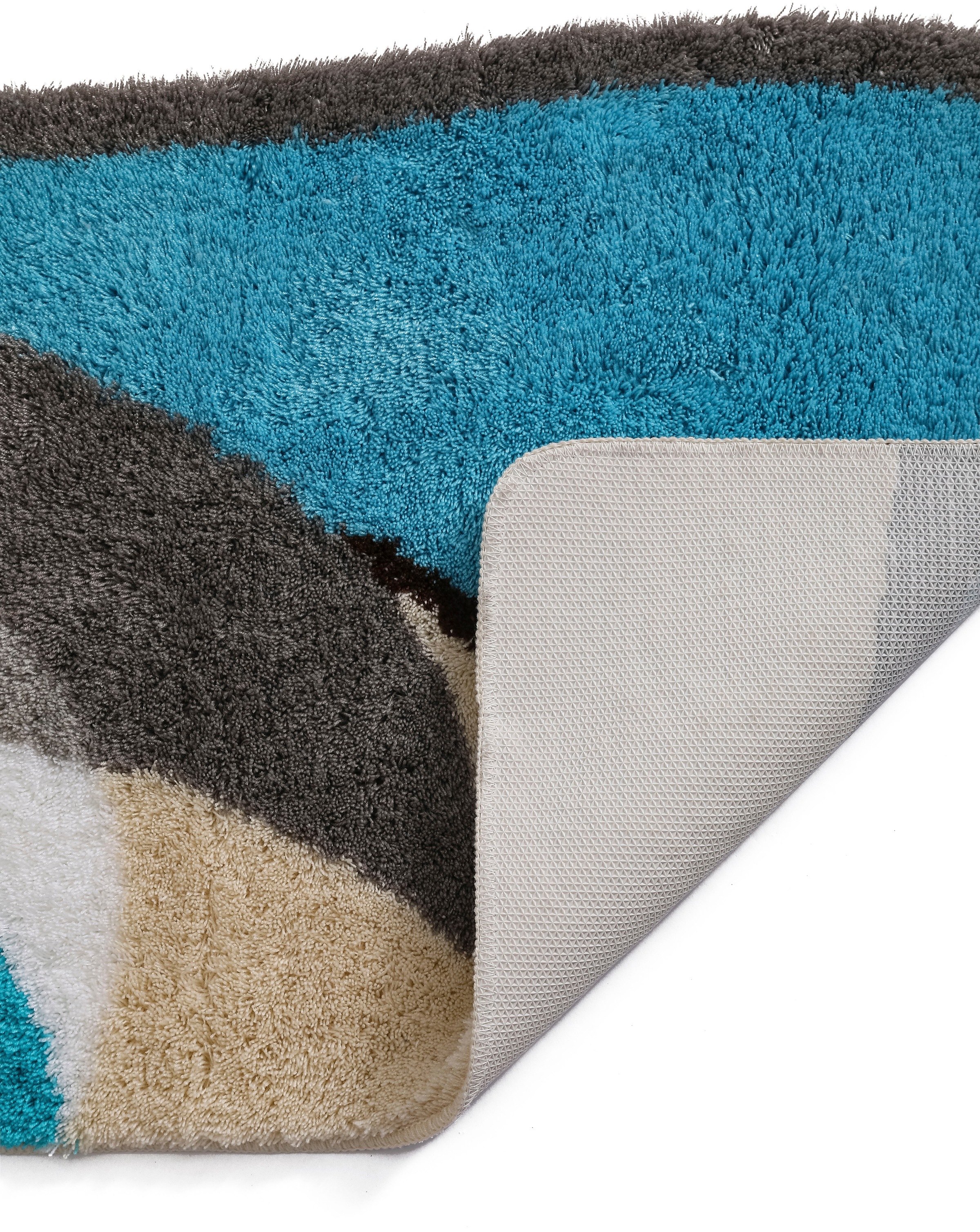 my home Badematte »Magnus, Badvorleger, Badezimmer Teppich«, rutschhemmend beschichtet, strapazierfähig-schnell trocknend, mehrfarbig, Badteppich, Badematten auch als 2 teiliges Set & rund