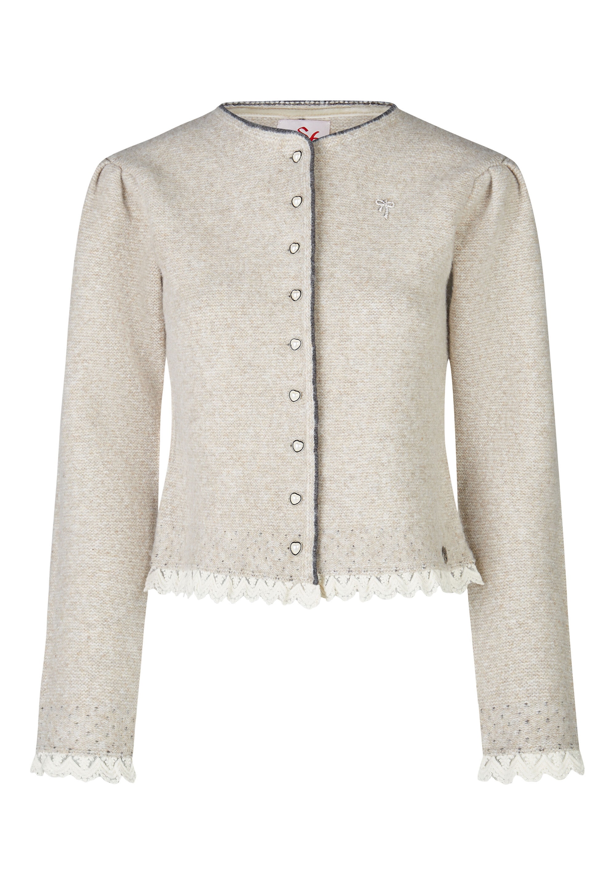 Spieth & Wensky Trachtenstrickjacke "Spieth & Wensky Strickjacke Karline" mit eleganter Knopfleiste