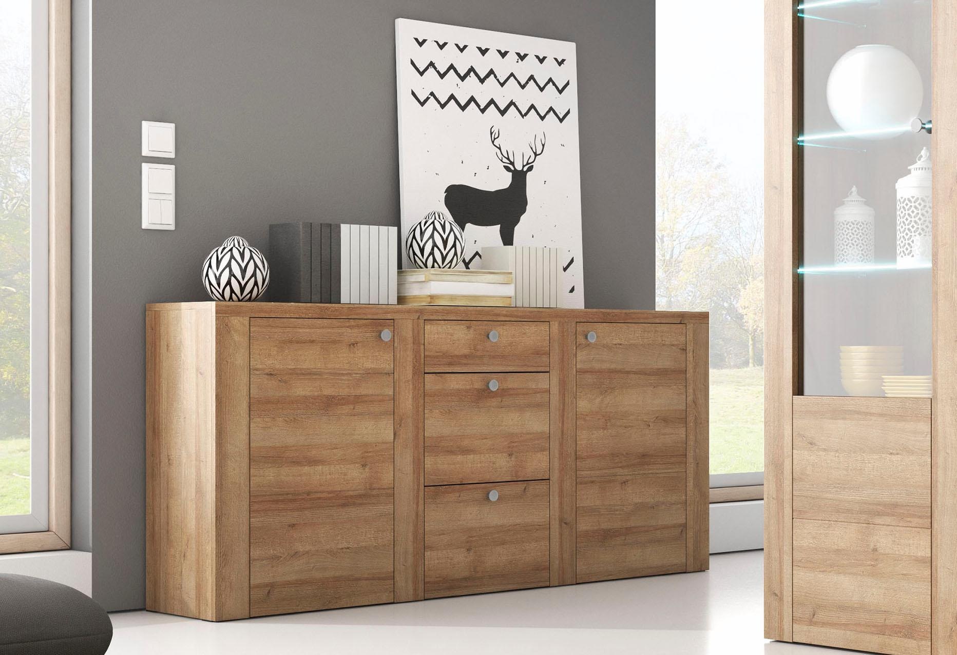 OTTO home Sideboard "Larona, zeitlose Kommode mit 2 Türen, 3 Schubkästen, T günstig online kaufen