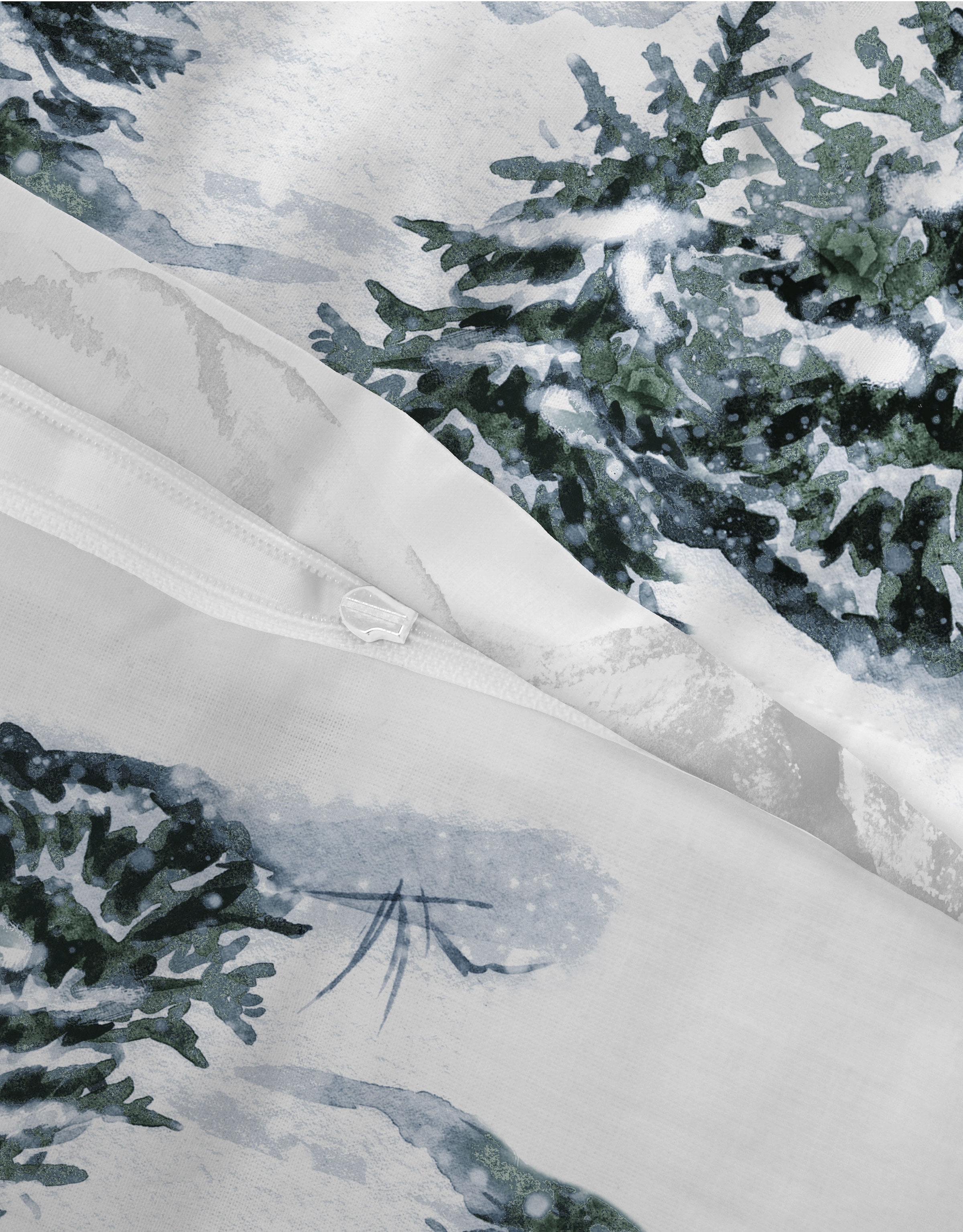 Castell - Markenbettwäsche Bettwäsche »0350367 Polycotton-Biber Bettwäsche 65% Baumwolle, 25% Polyester« 2 wärmend weich, Reißverschluss, Winterbettwäsche, Grafik-Print