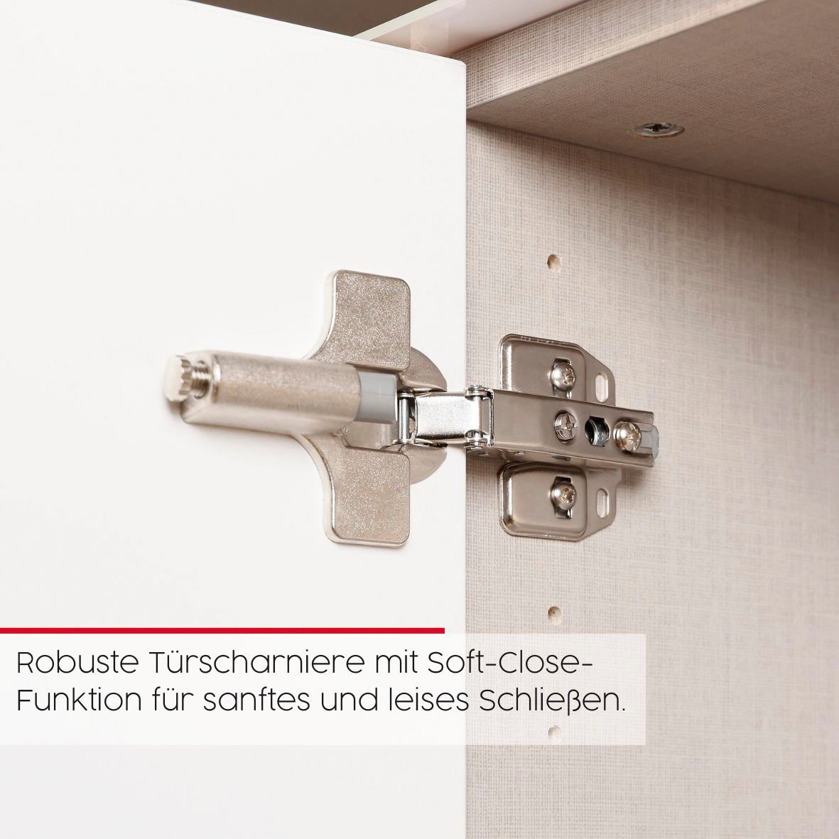 LeGer Home by Lena Gercke Kommode »Kommode Sideboard Schubladen Türenkommode SERINA eleganter Eyecatcher« inkl. SOFT-CLOSE-FUNKTION,  mit 5 Schubkästen und 1 Tür sowie Metallgriffen MADE IN GERMANY