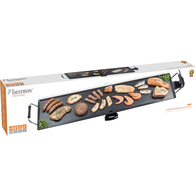 Plancha-/Teppanyaki-Grillplatte«, »XXXL Tischgrill mit BAUR W, per 2000 bis 10 bestron Grillfläche zu extra | lange Raten Personen, Antihaftbeschichtung,