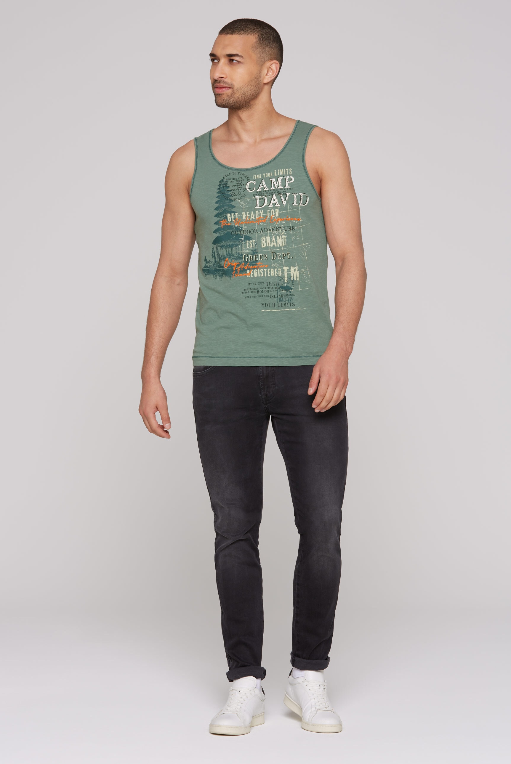 CAMP DAVID Tanktop, aus Baumwolle