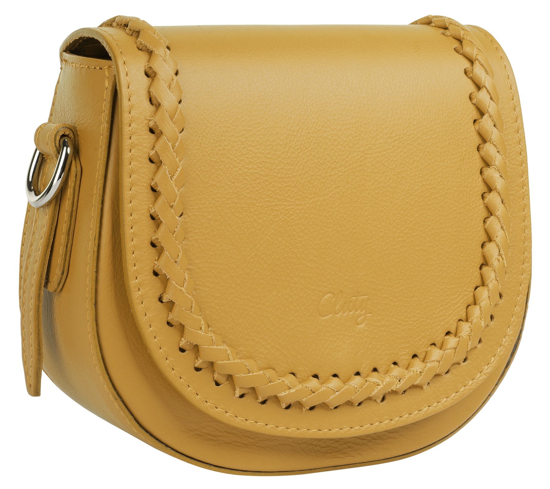 Cluty Umhängetasche, echt Leder, Made in Italy