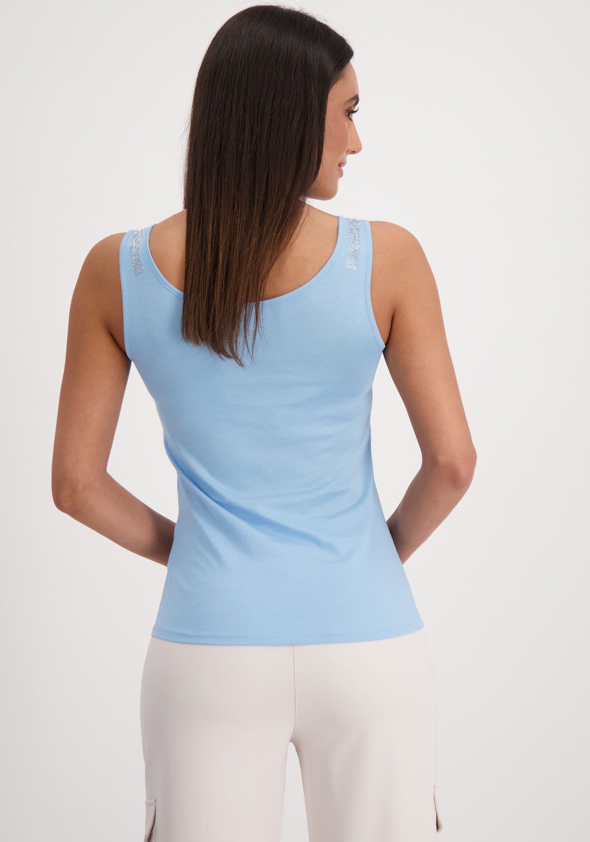 Monari Tanktop, mit Glitzersteinchen an den Trägern